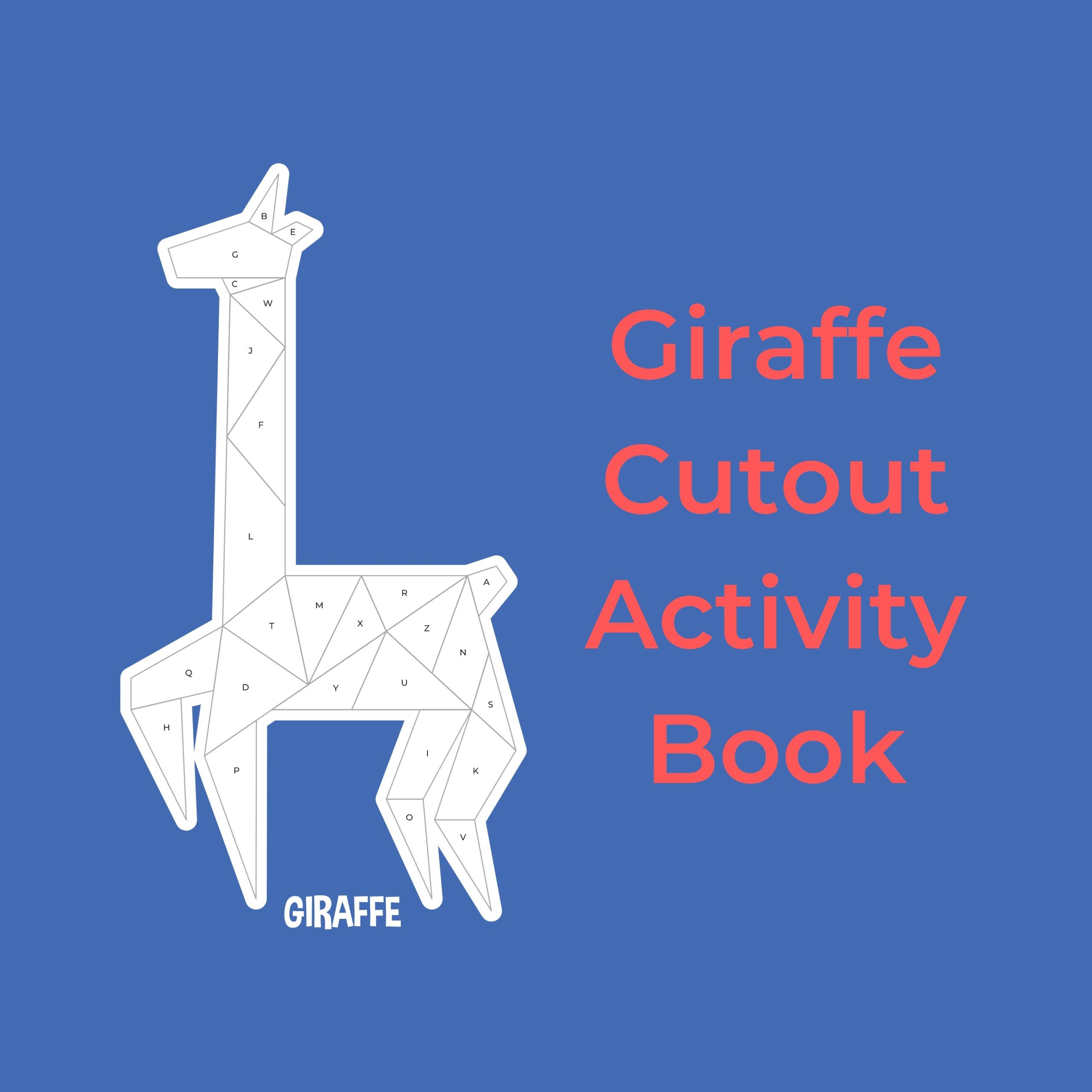 Giraffe Cutout Activity Book