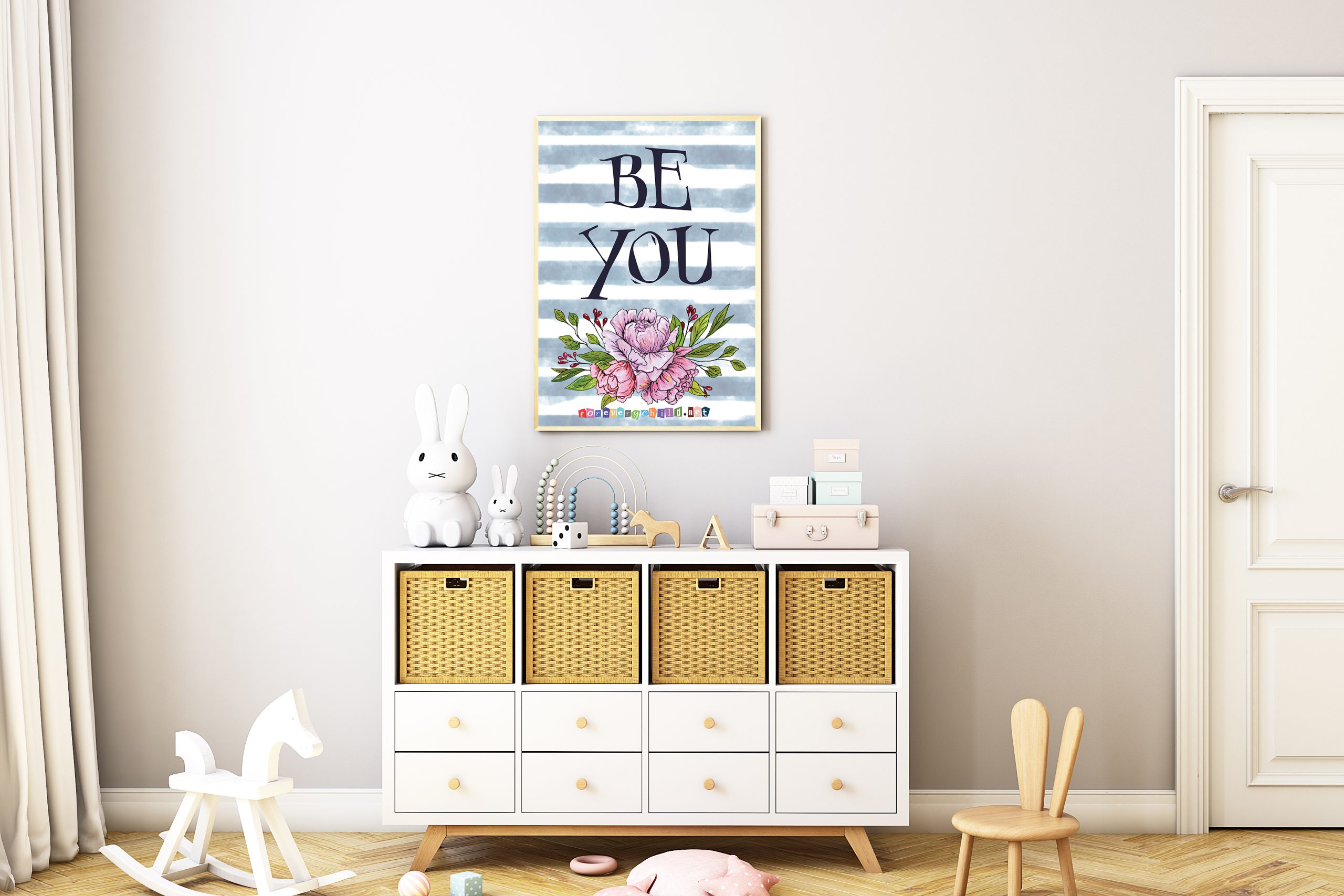 Giraffe Nursery Poster 2 18×24