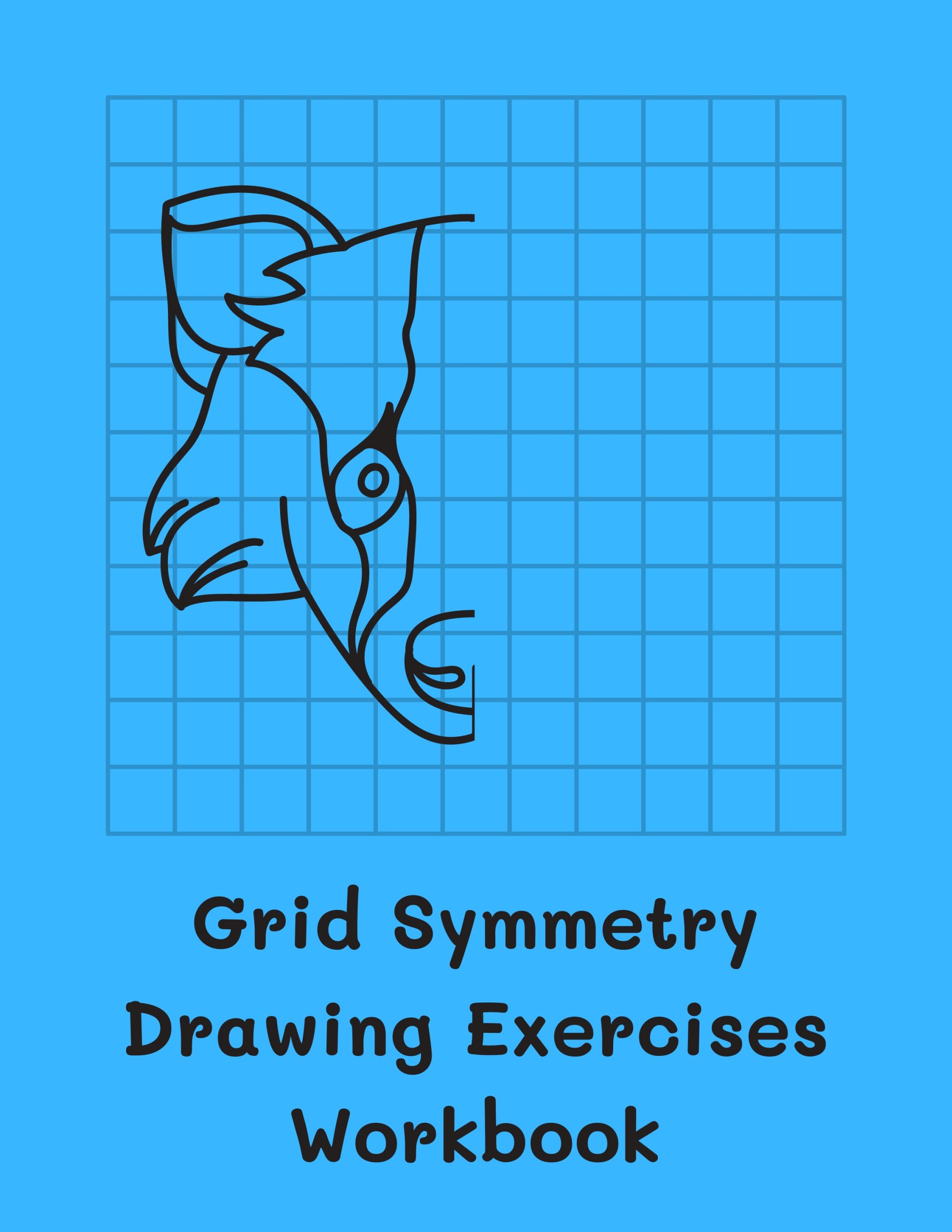 Grid Symmetry Drawing Exercises Workbook