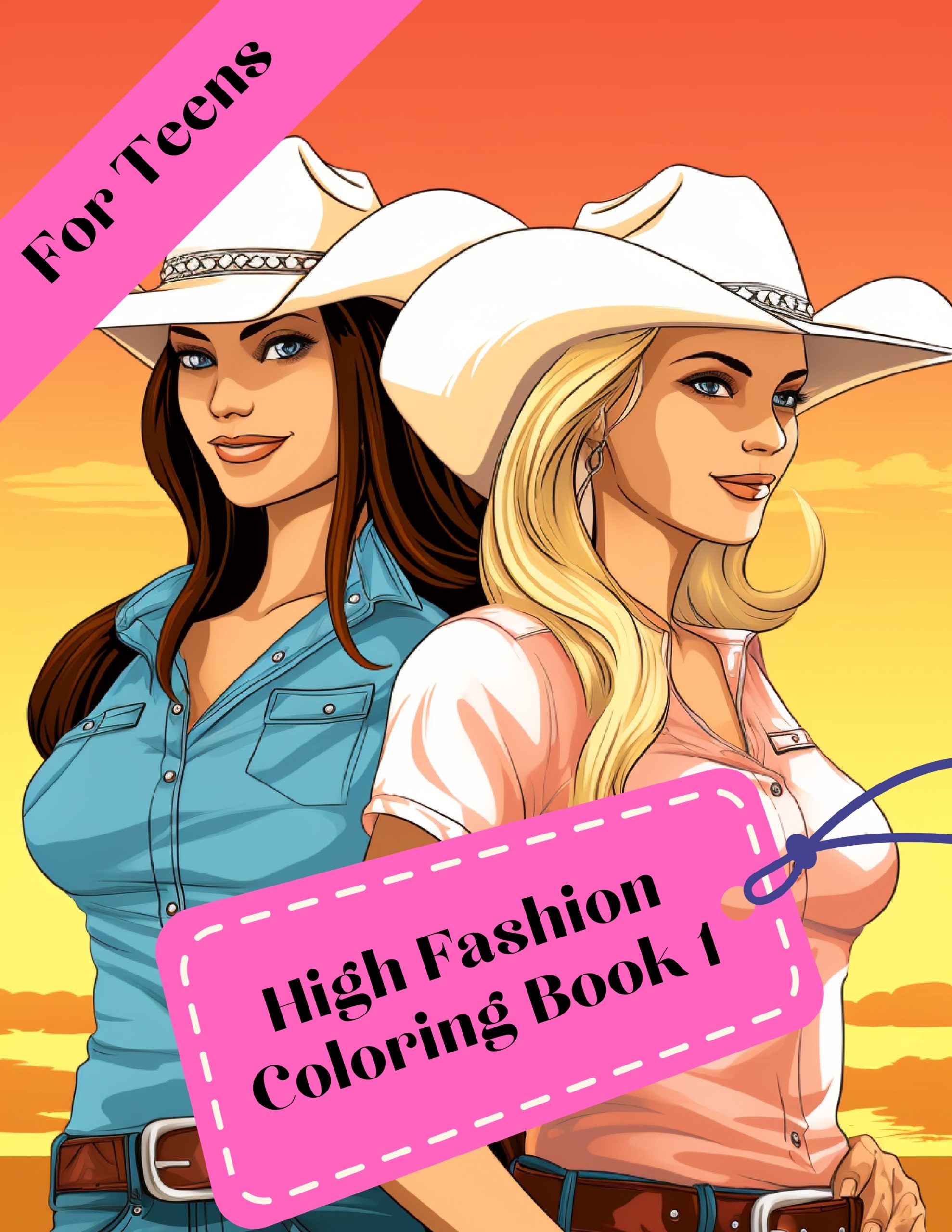 High Fashion Coloring Book 1 – for Teens