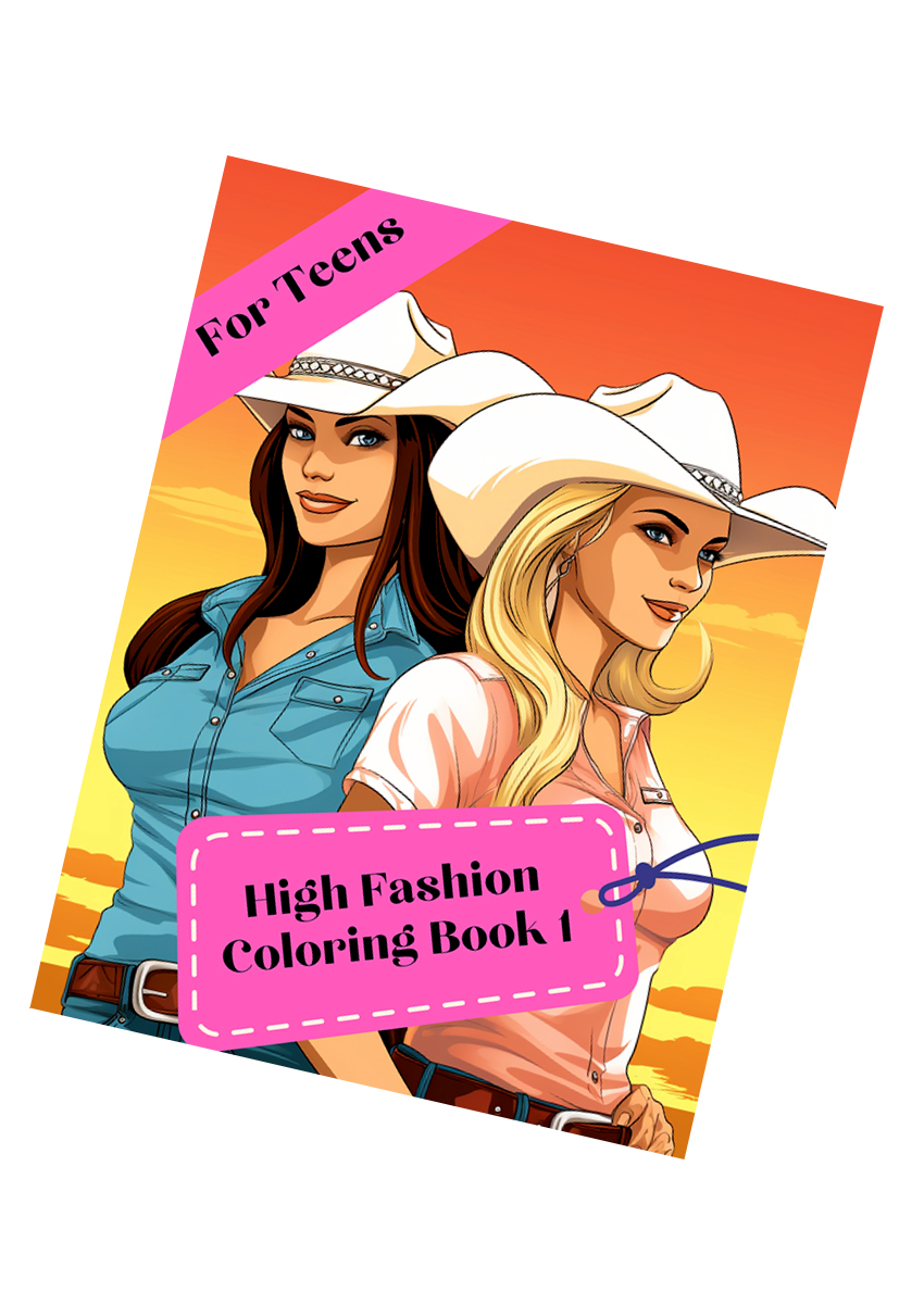 High Fashion Coloring Book 1 – for Teens