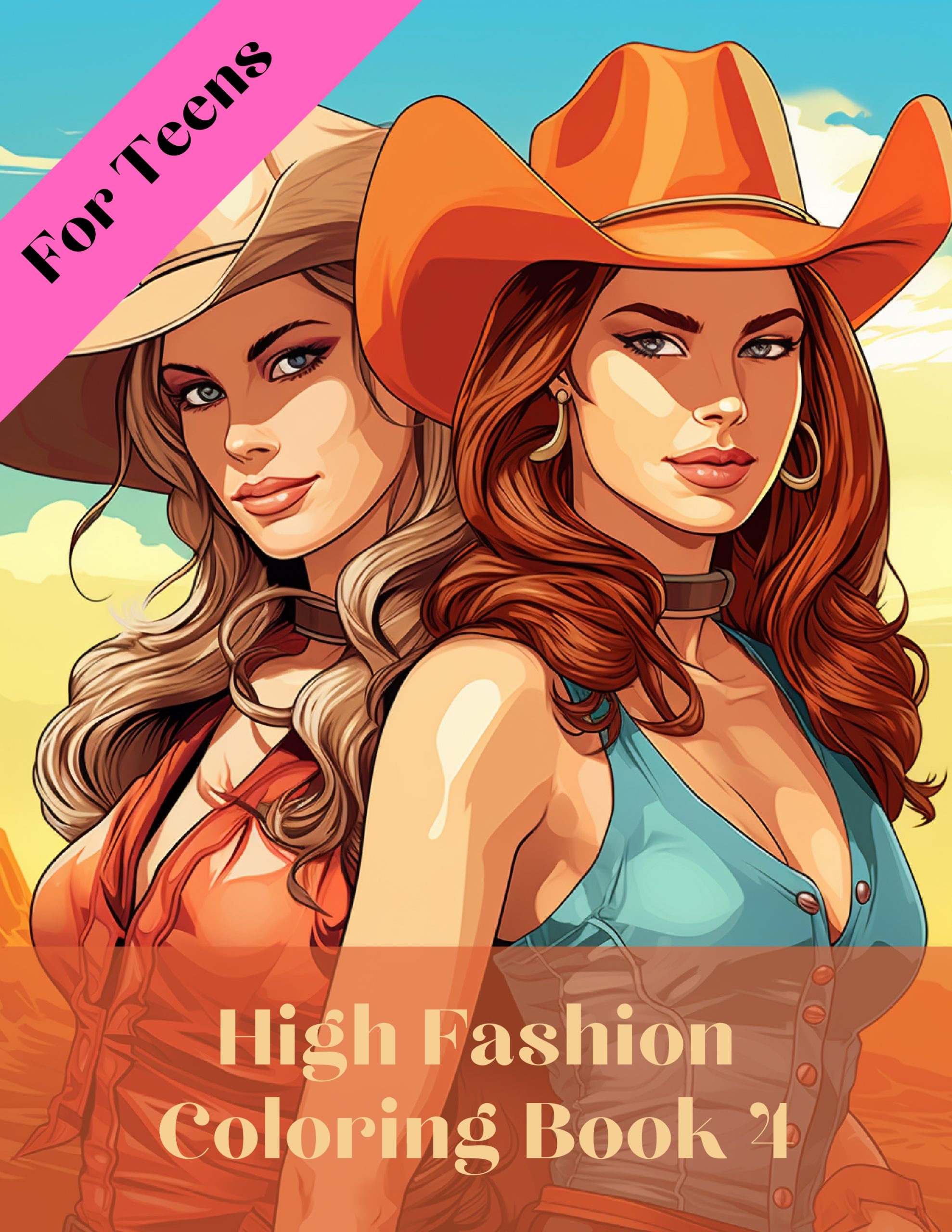 High Fashion Coloring Book 4 – for Teens