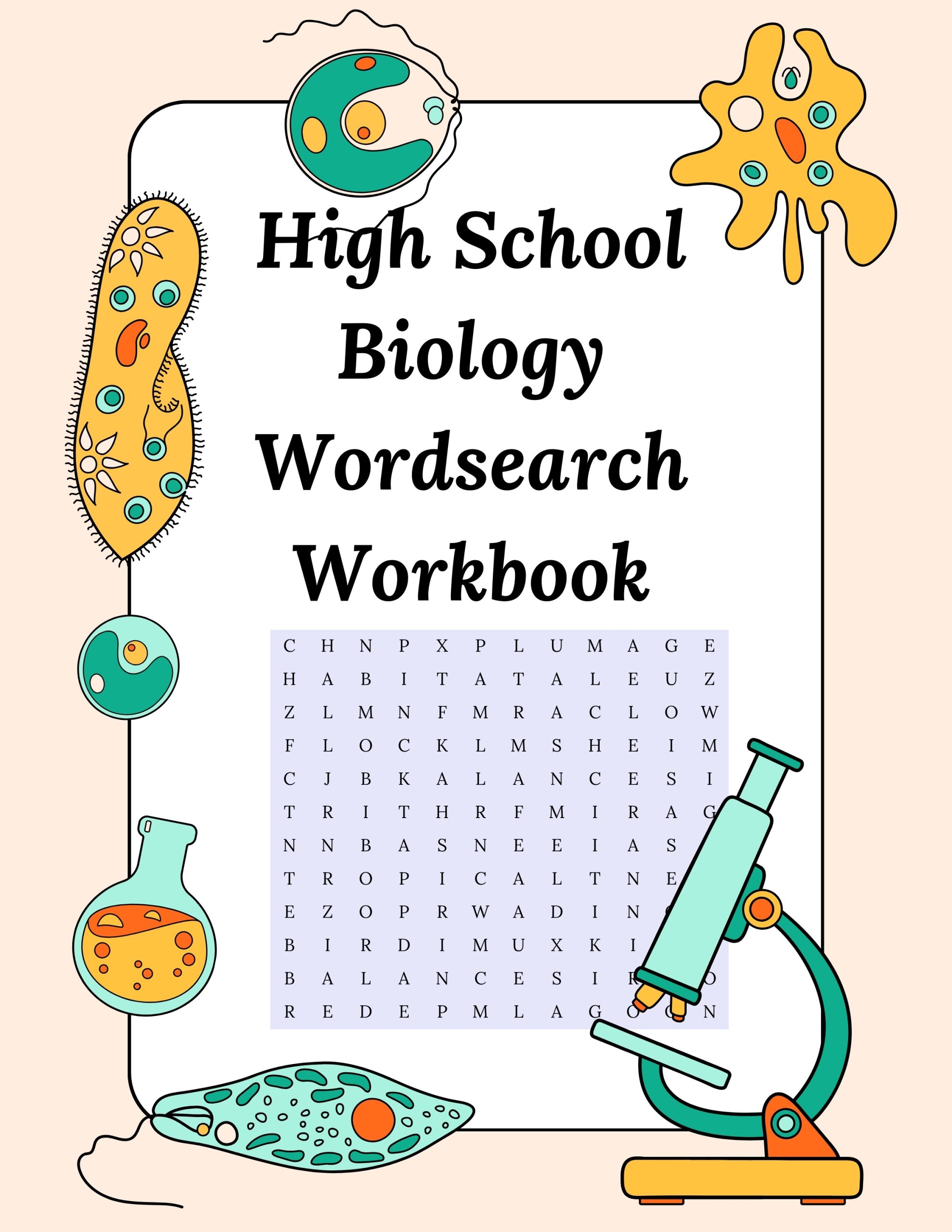 High School Biology Wordsearch Workbook