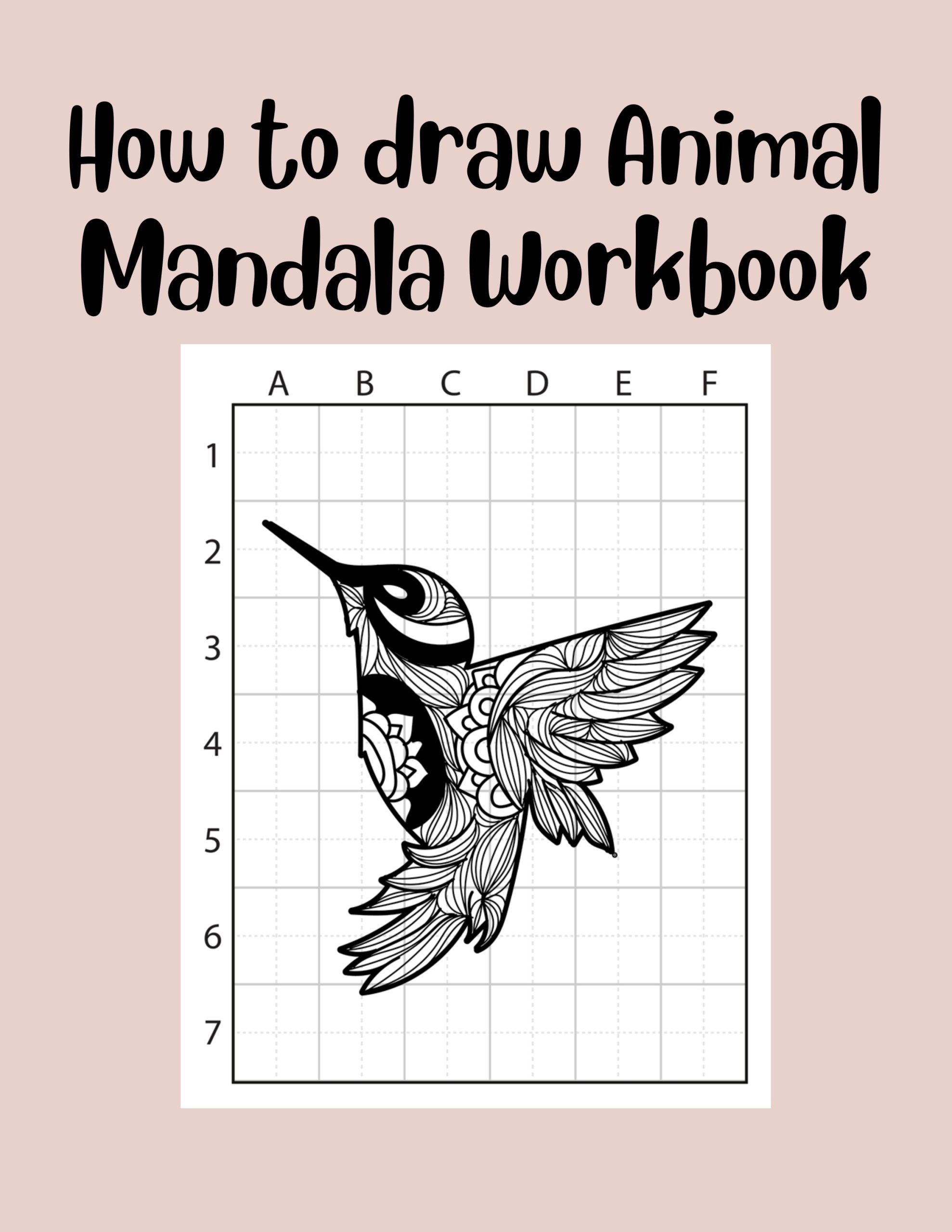 How to draw Animal Mandala Workbook G5