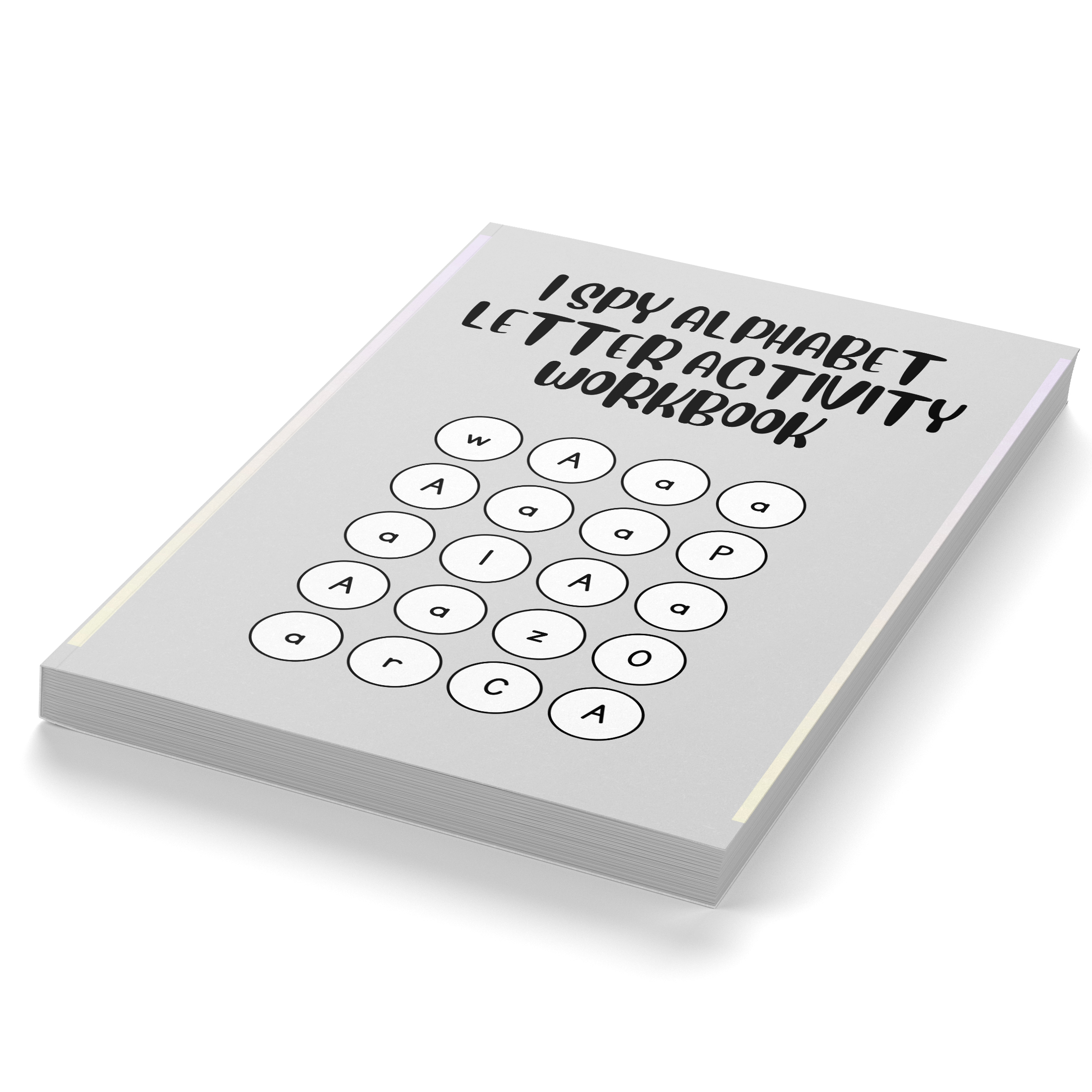 I Spy Alphabet Letter Activity Workbook
