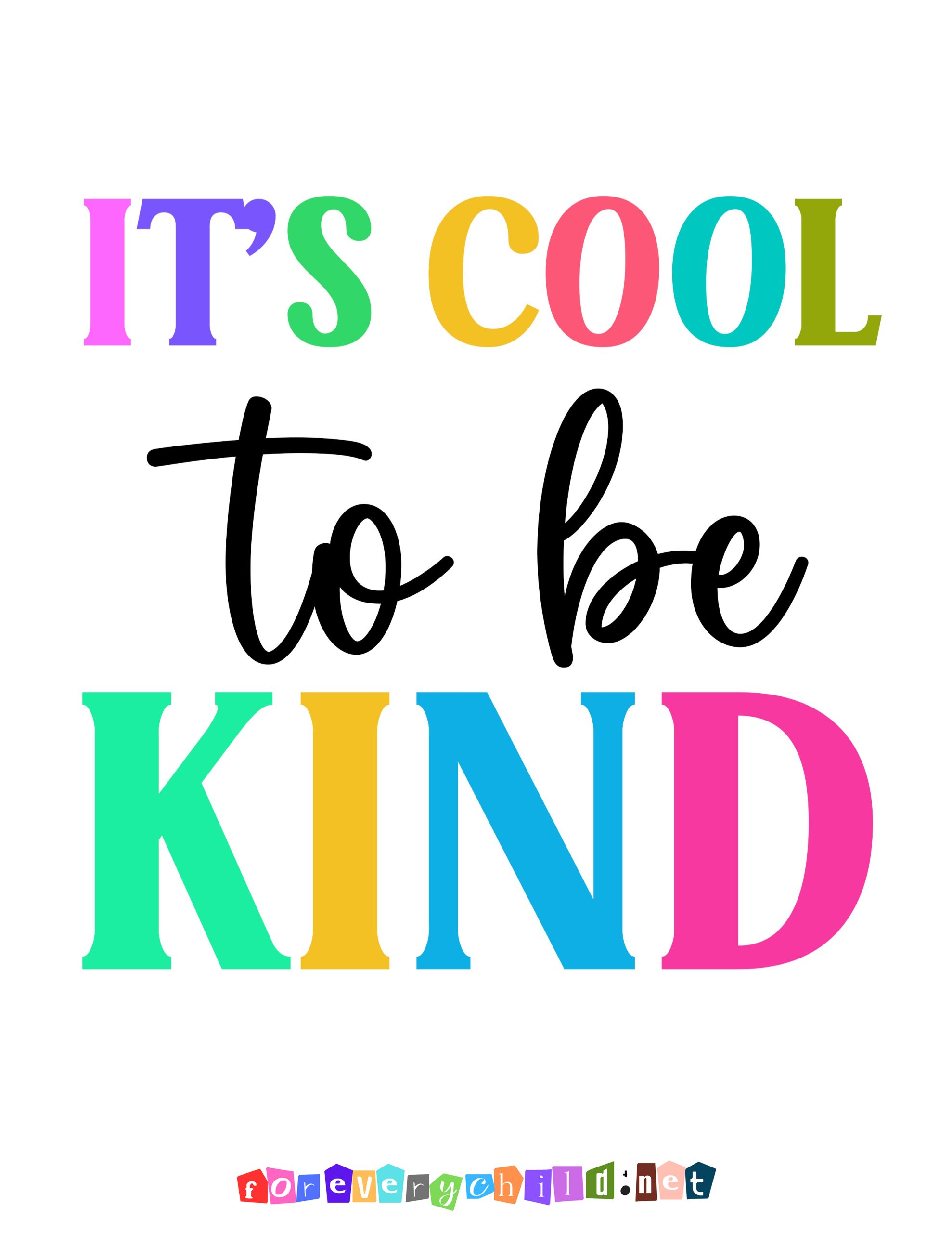 It’s cool to be Kind Poster
