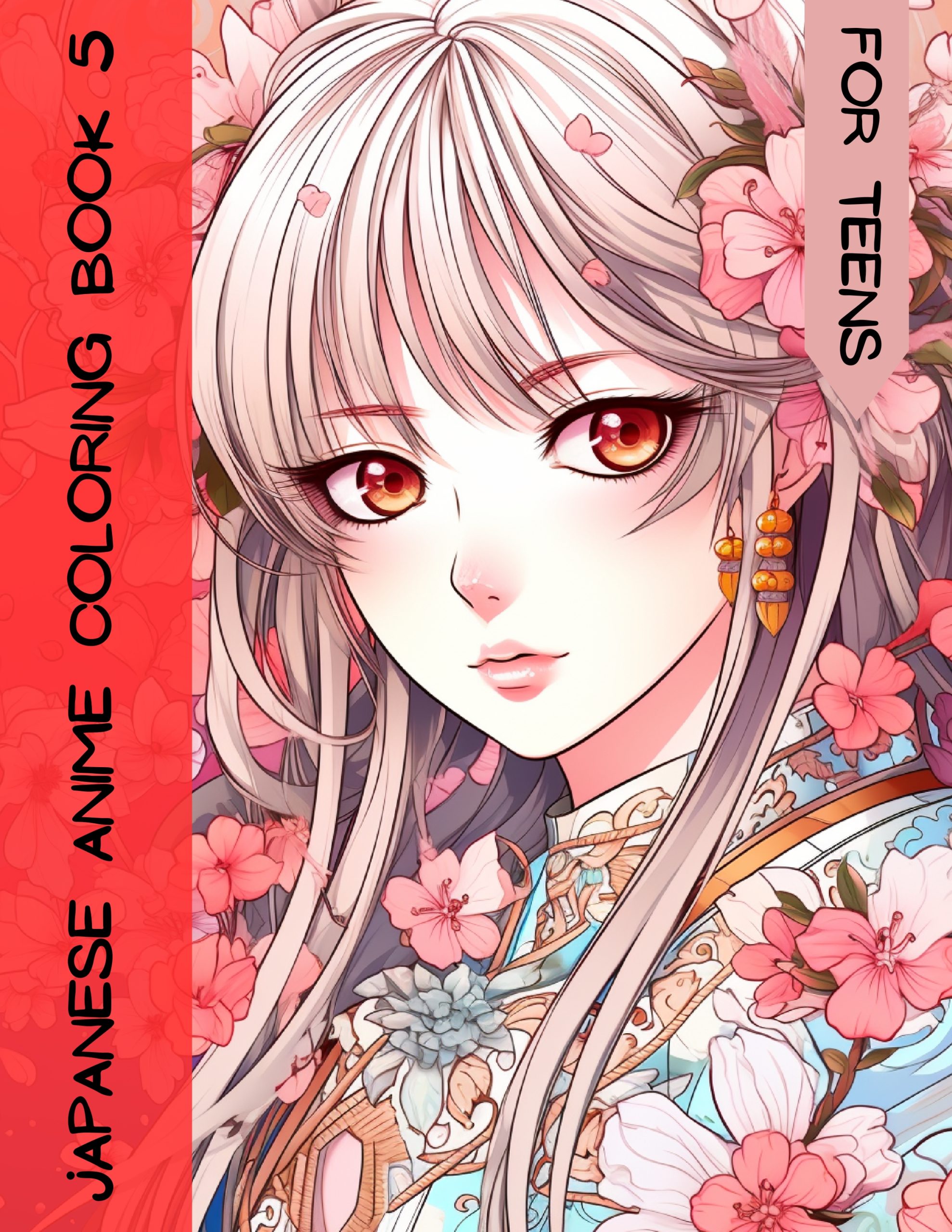 Japanese Anime Coloring Book 5 – for Teens