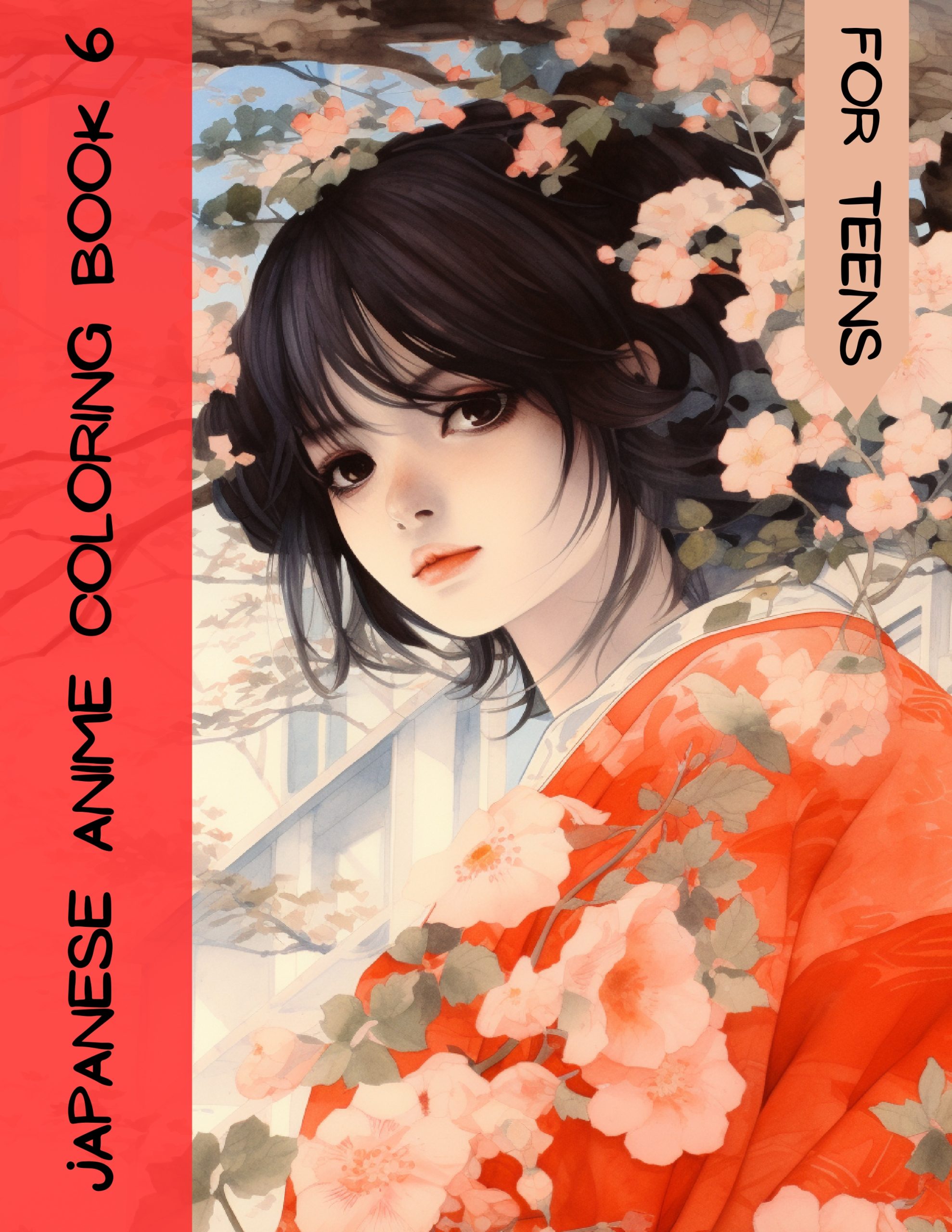 Japanese Anime Coloring Book 6 – for Teens