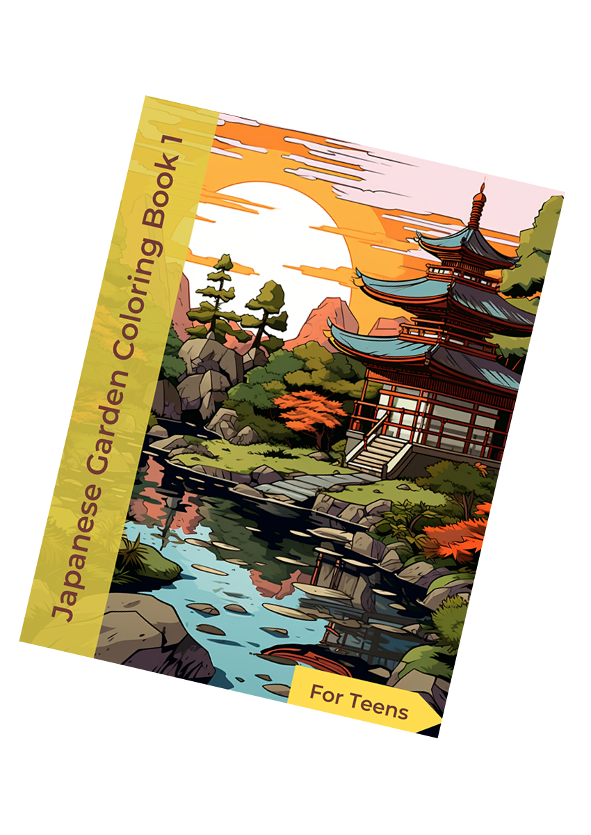 Japanese Garden Coloring Book 1 – for Teens