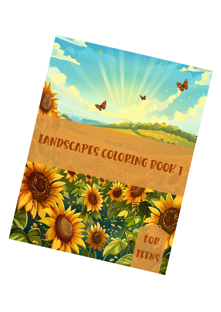 Landscapes Coloring Book 1 – for Teens