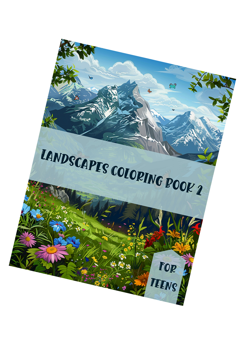 Landscapes Coloring Book 2 – for Teens