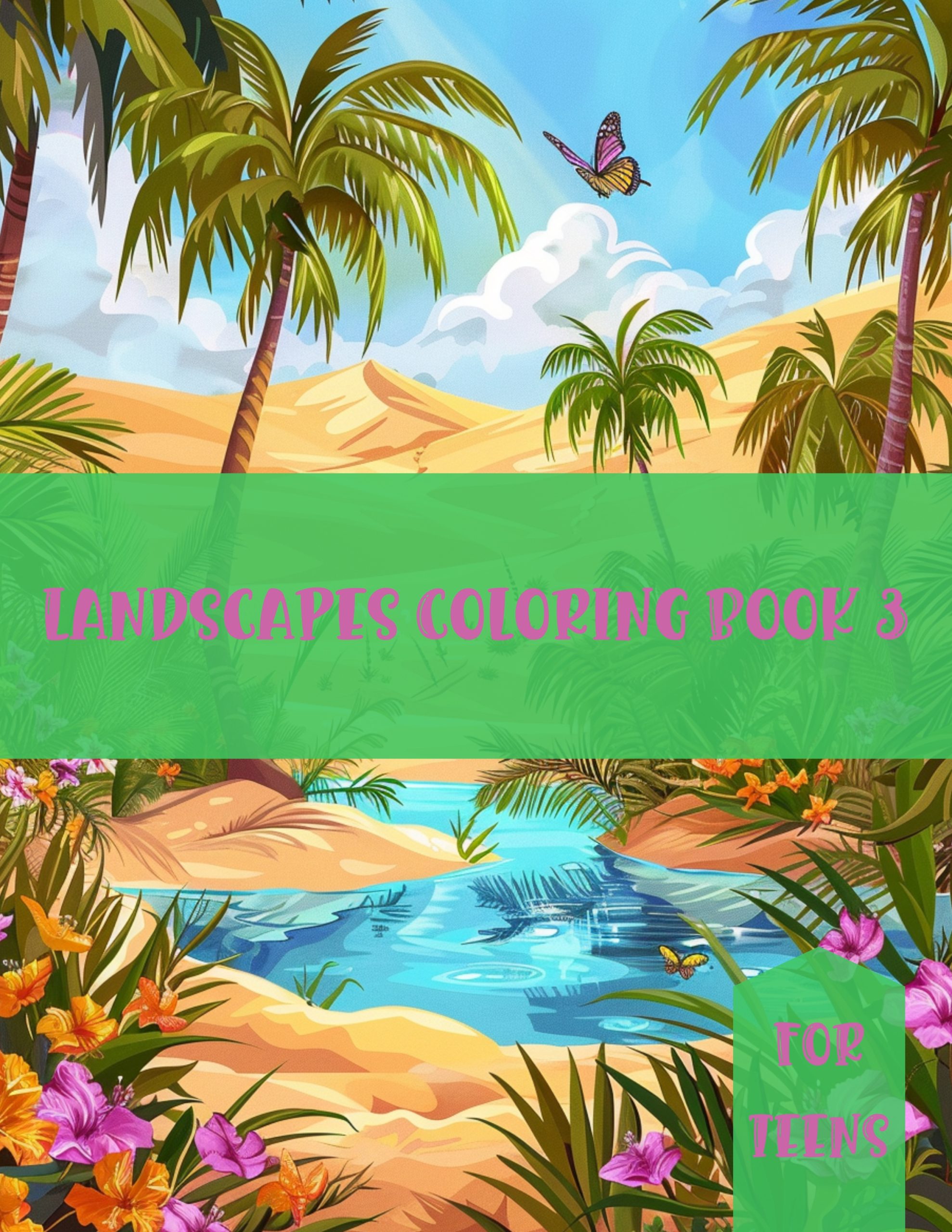 Landscapes Coloring Book 3 – for Teens