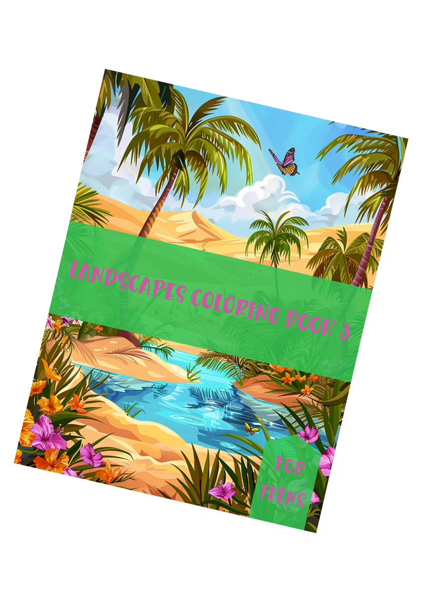 Landscapes Coloring Book 3 – for Teens