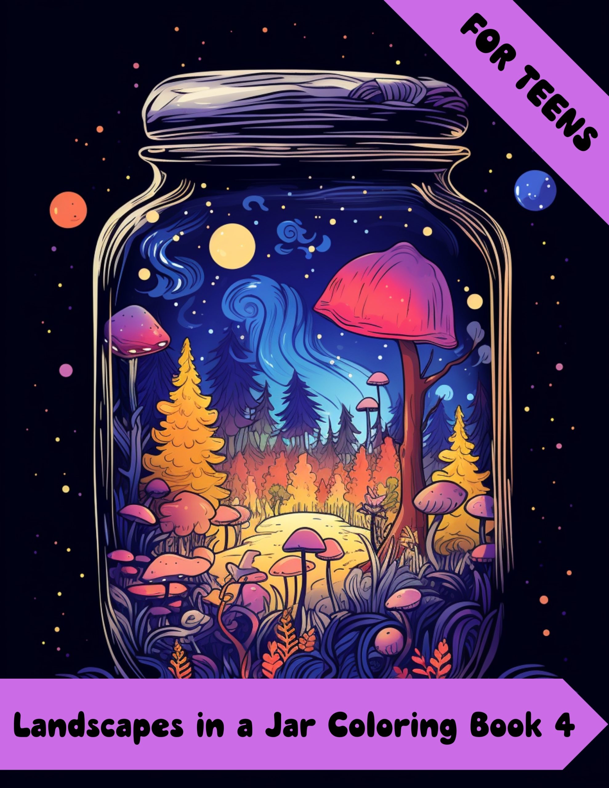 Landscapes in a Jar Coloring Book 4 – for Teens