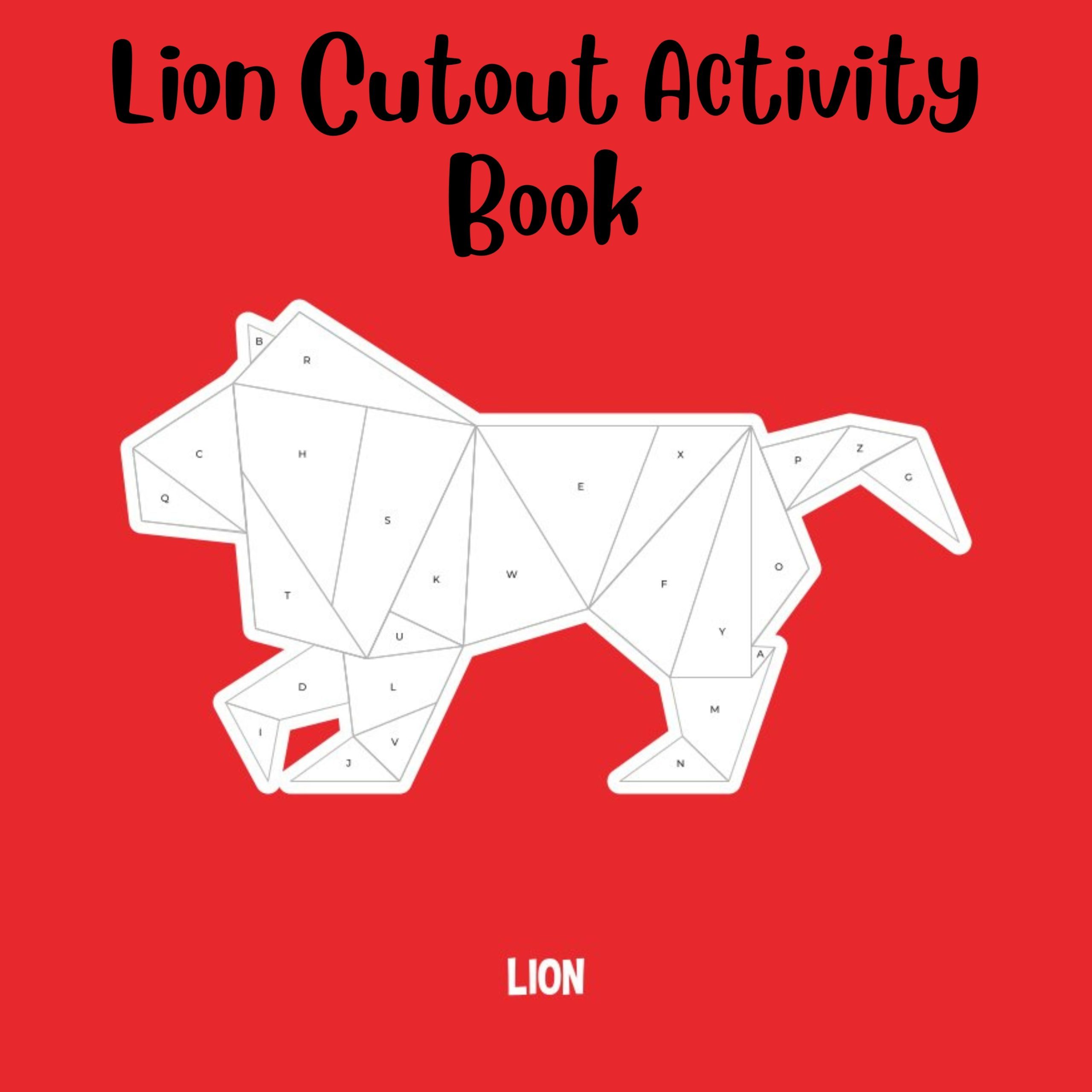 Lion Cutout Activity Book