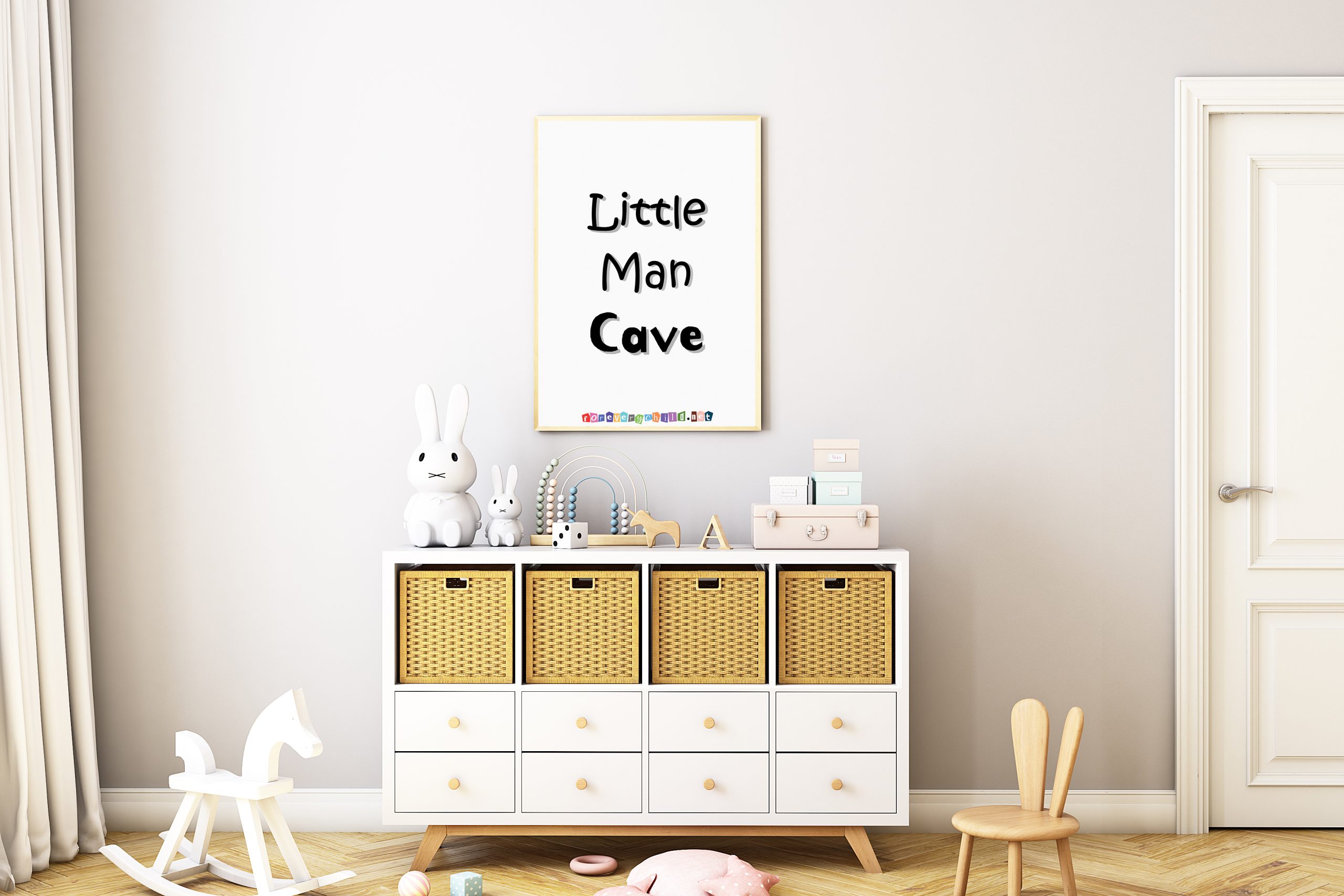 Little Man Cave Poster 18×24