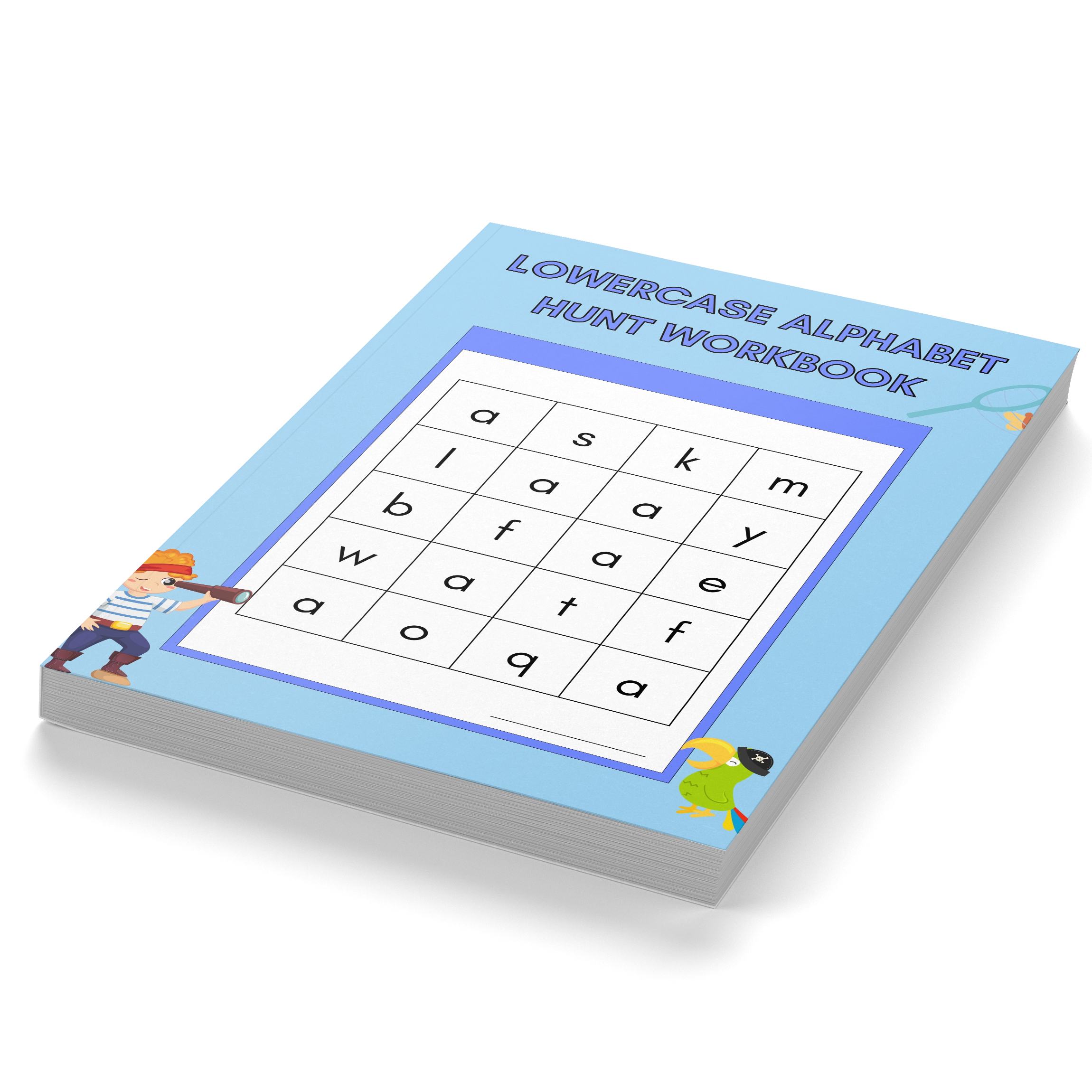 Lowercase Alphabet Hunt Workbook