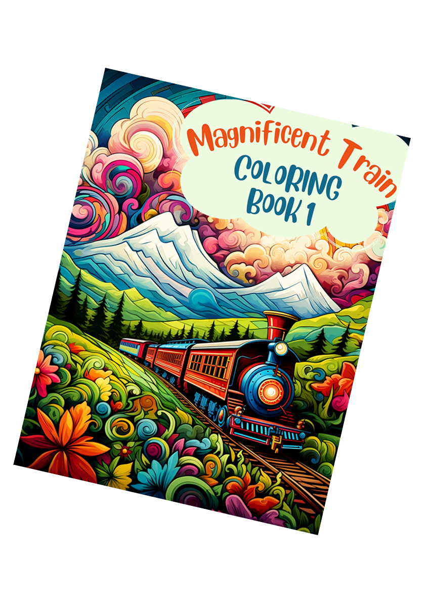 Magnificent Train Coloring Book 1