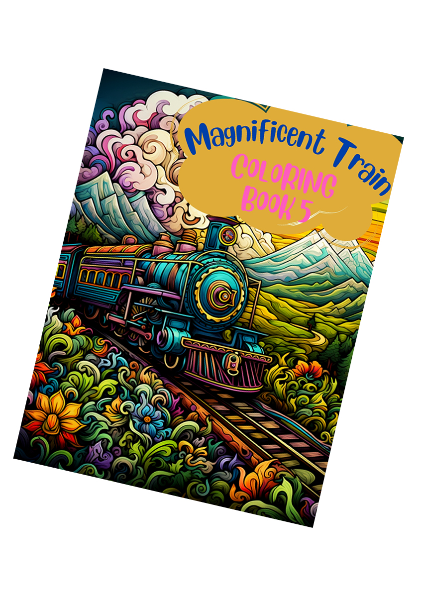 Magnificent Train Coloring Book 5