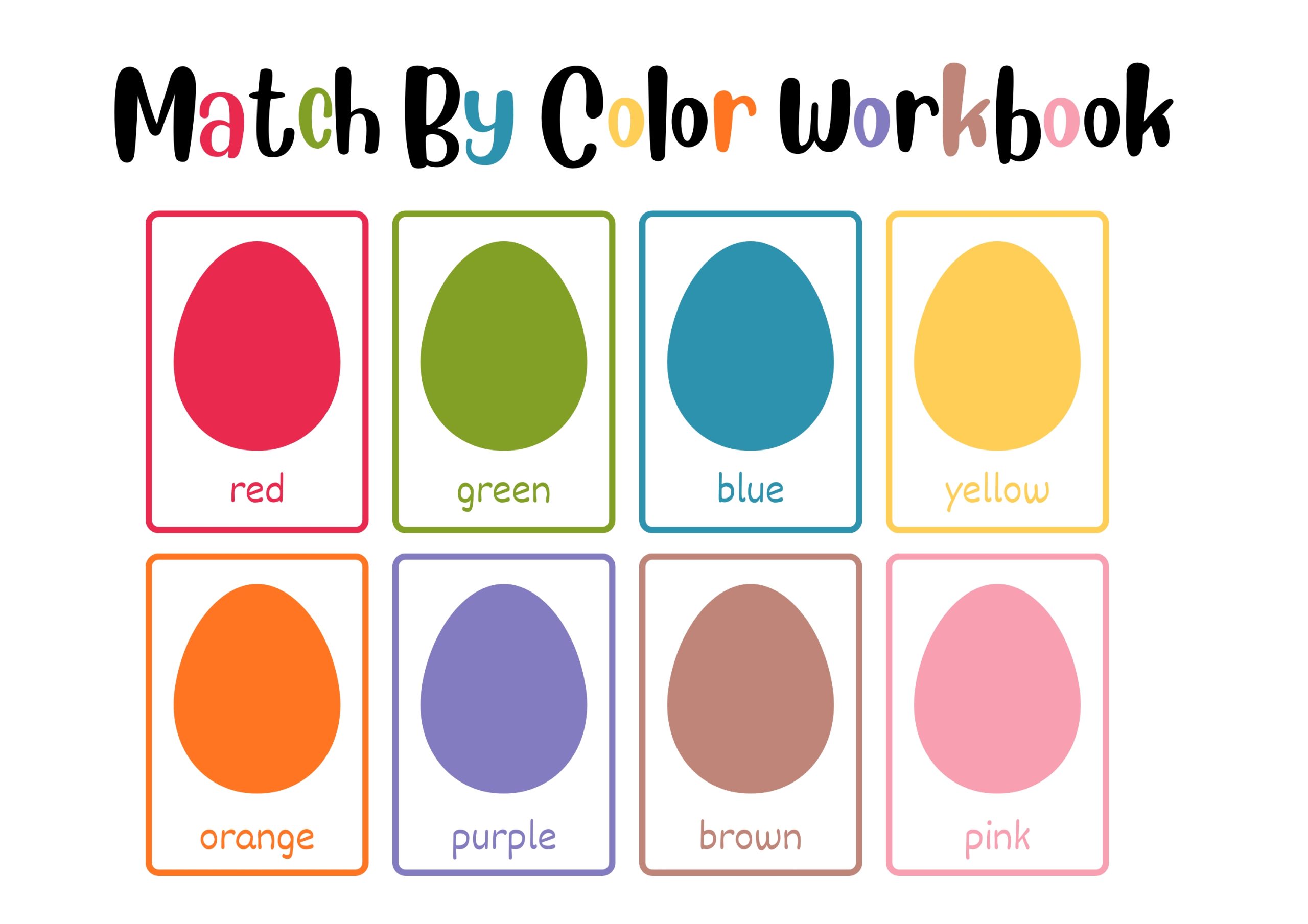 Match By Color Workbook
