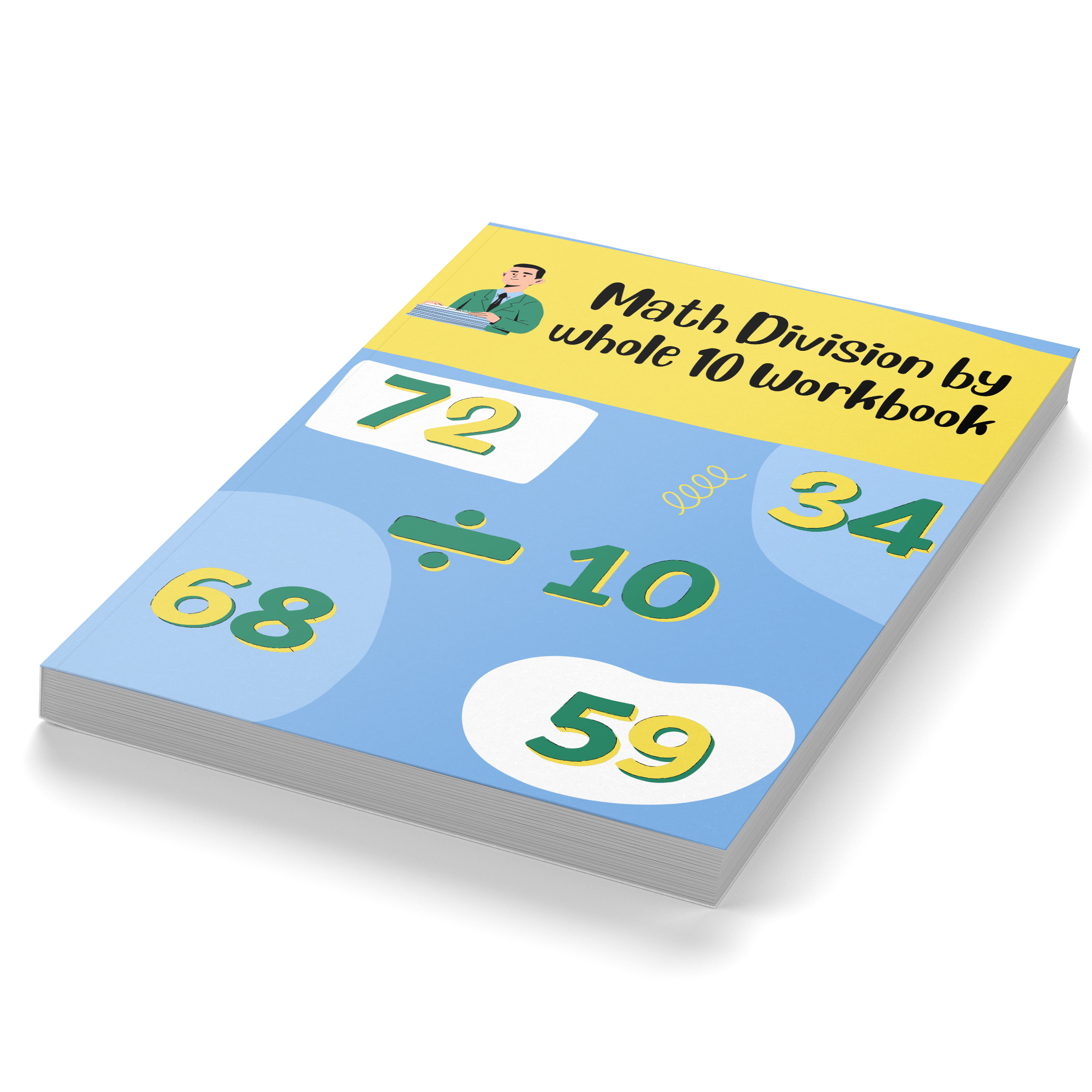 Math Division by whole 10 Workbook