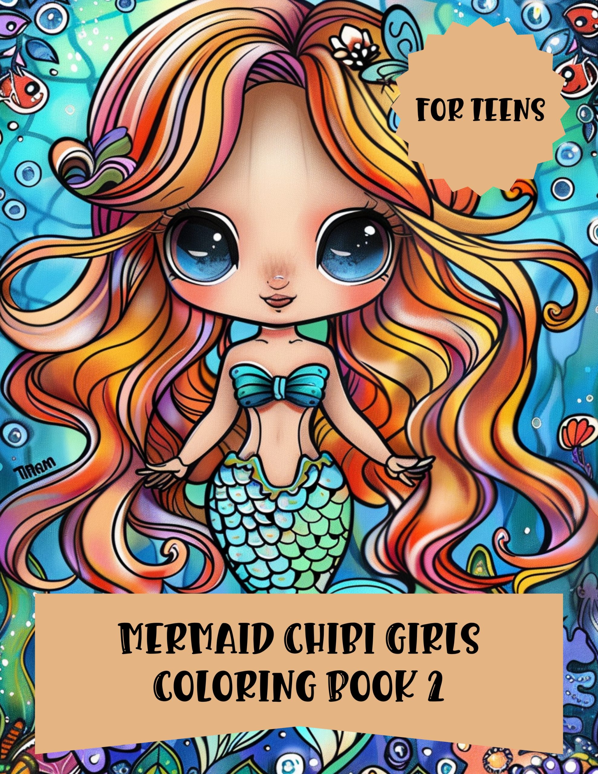 Mermaid Chibi Girls Coloring Book 2 – for Teens