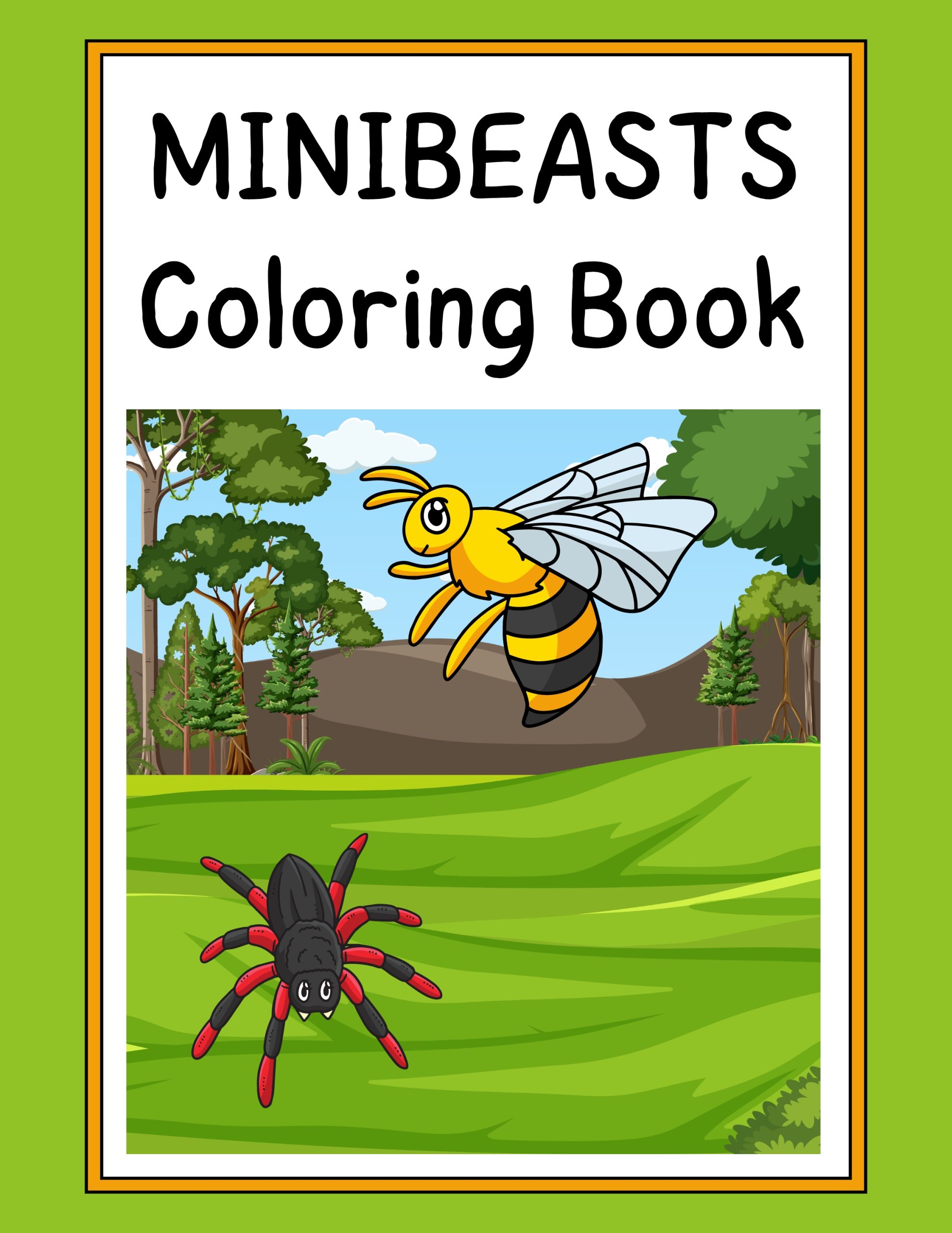 Mini Beasts Coloring Book