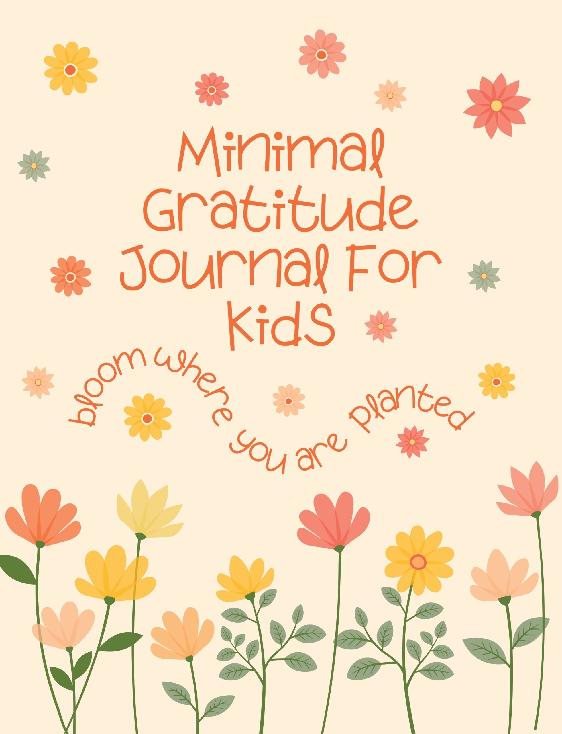 Minimal Gratitude Journal For Kids