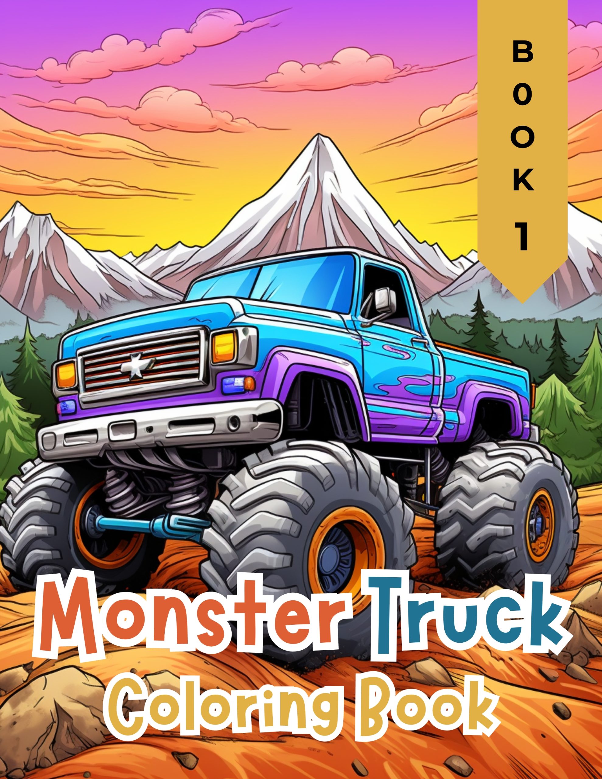 Monster Truck Coloring Book 1
