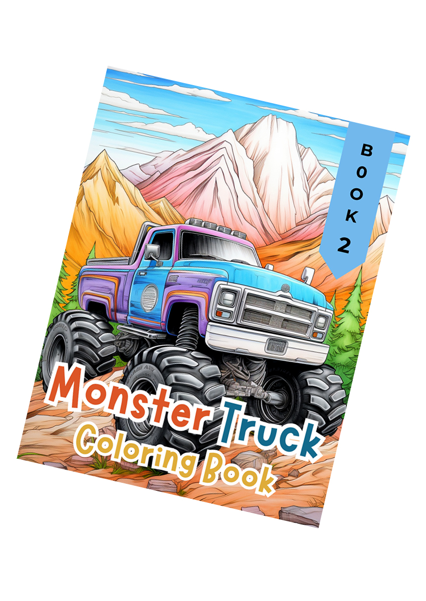 Monster Truck Coloring Book 2