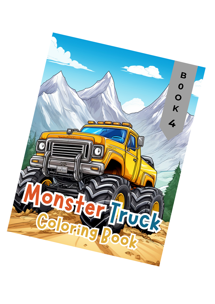 Monster Truck Coloring Book 4