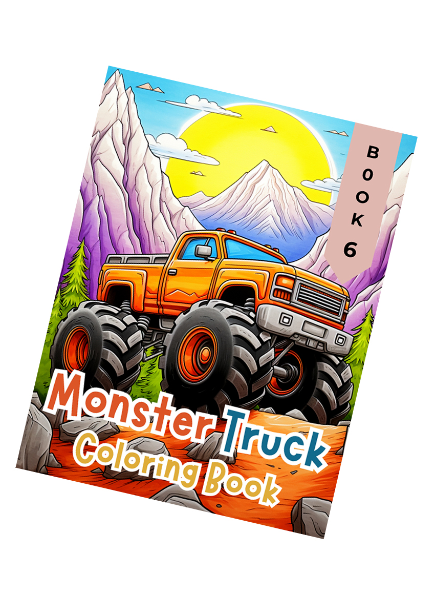 Monster Truck Coloring Book 6