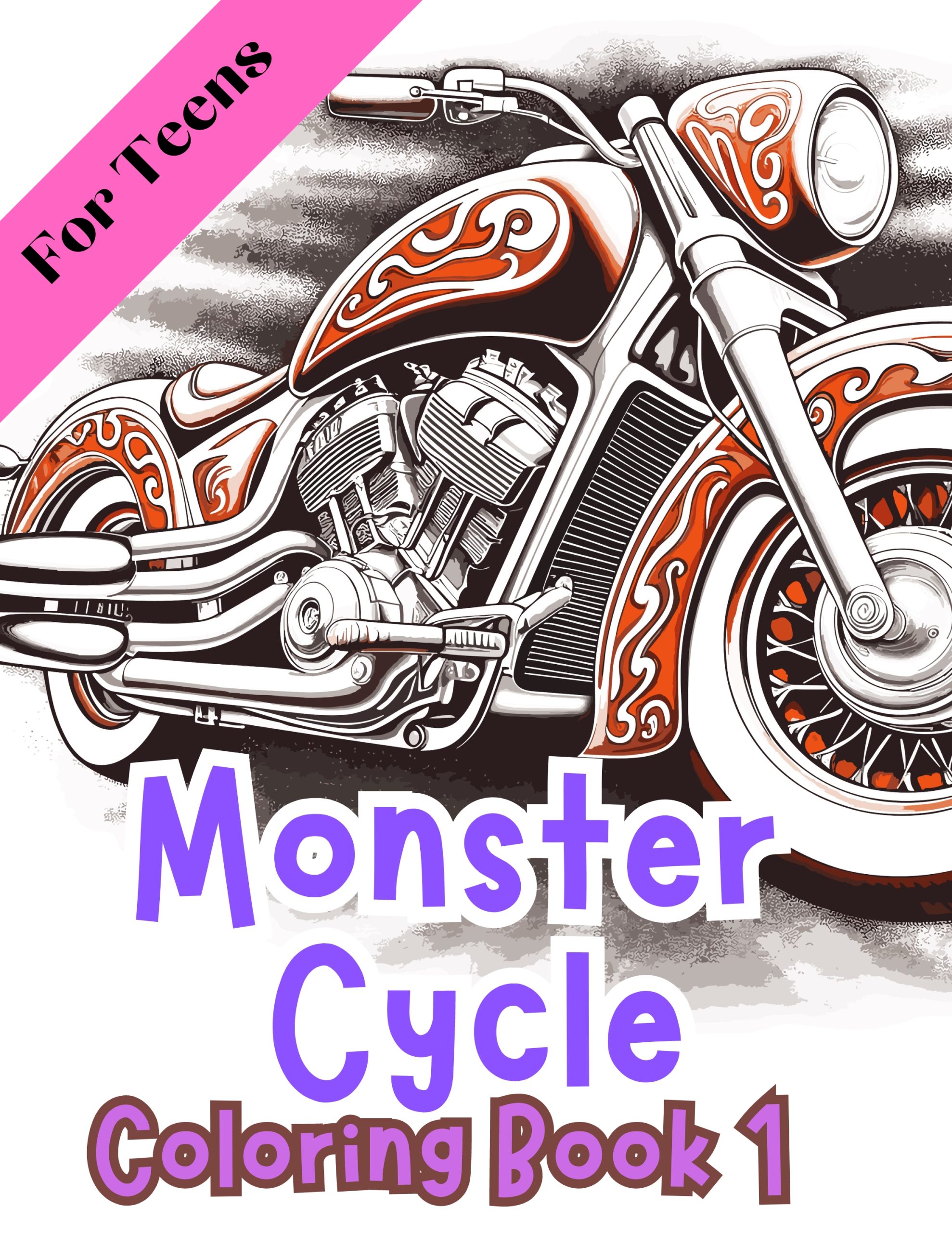 Motorcycle Coloring Book 1 – for Teens