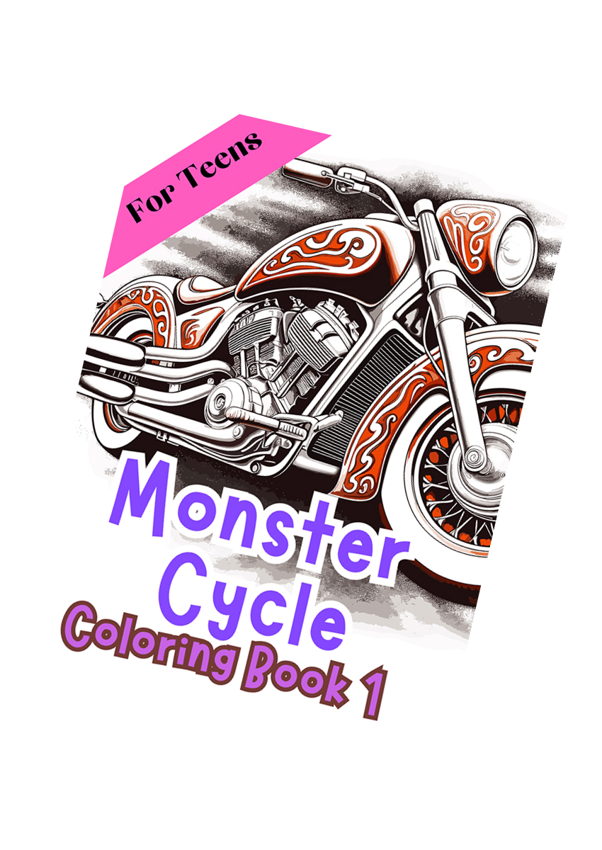 Motorcycle Coloring Book 1 – for Teens