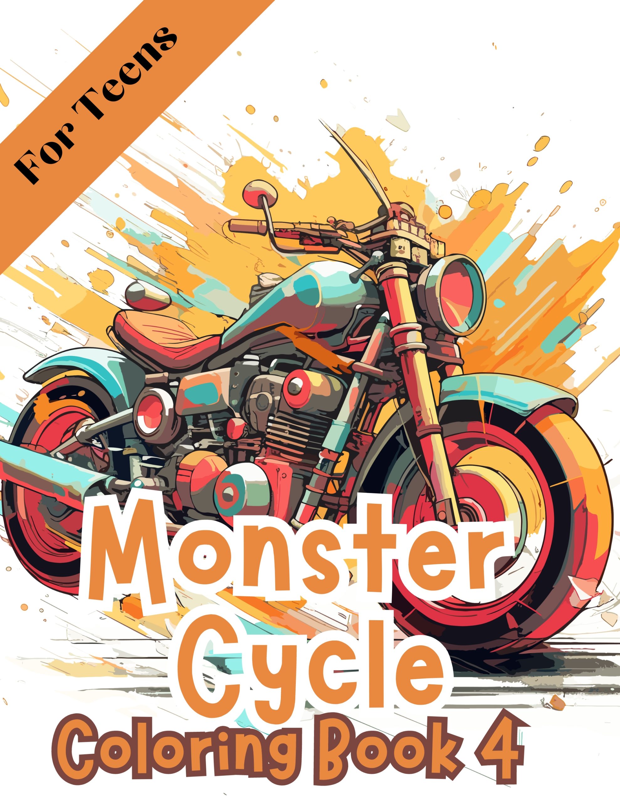 Motorcycle Coloring Book 4 – for Teens