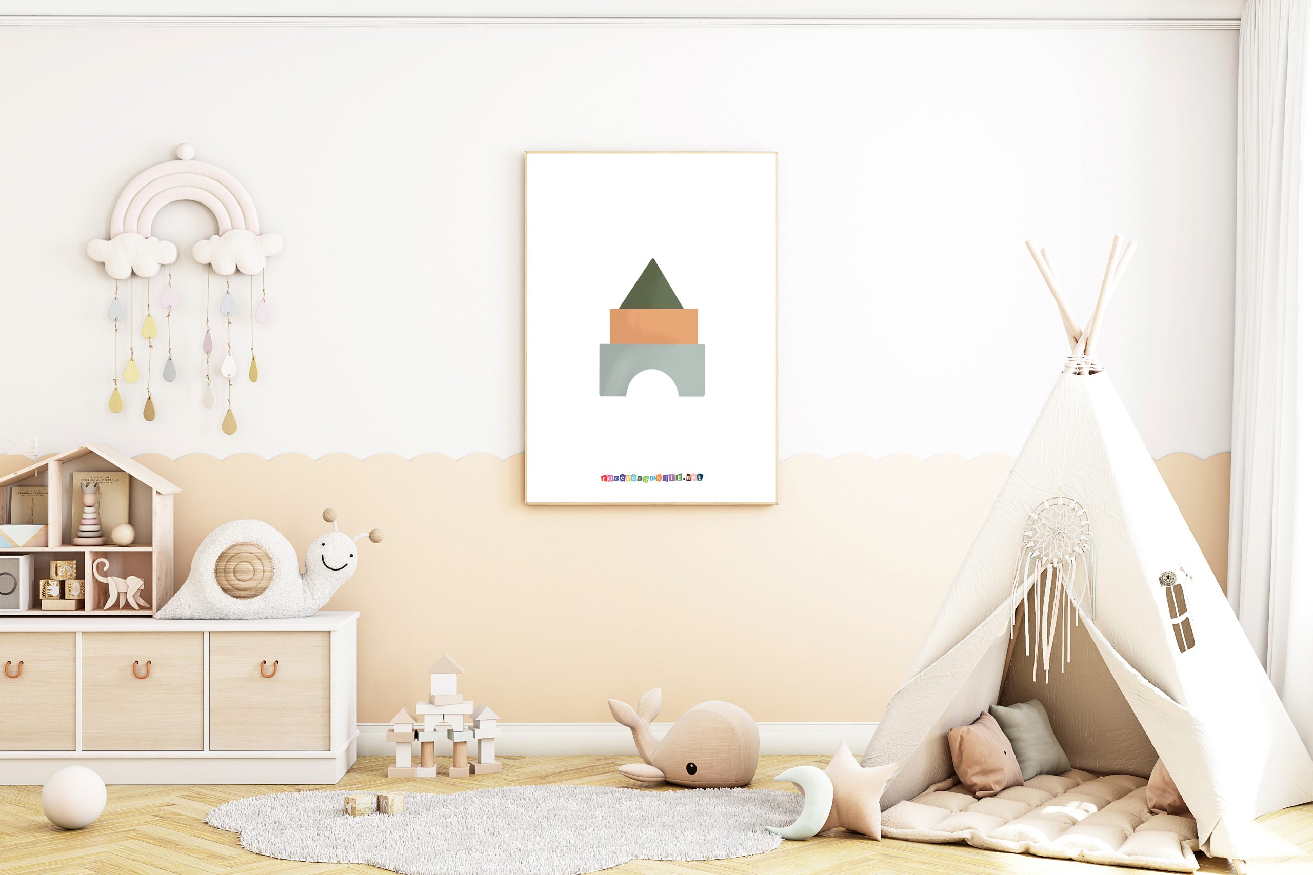 Nursery Blocks Poster 16×20