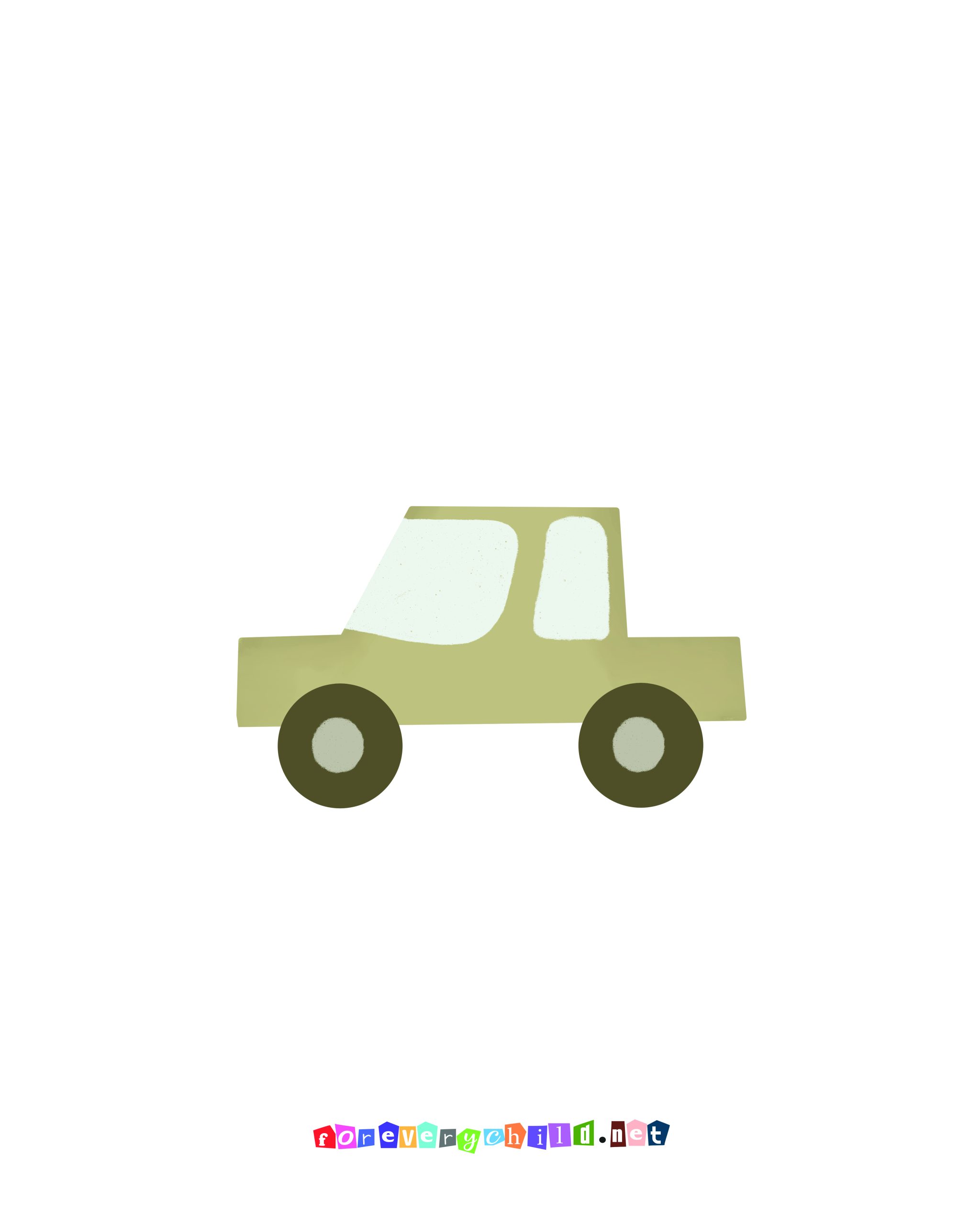 Nursery Car Poster 16×20