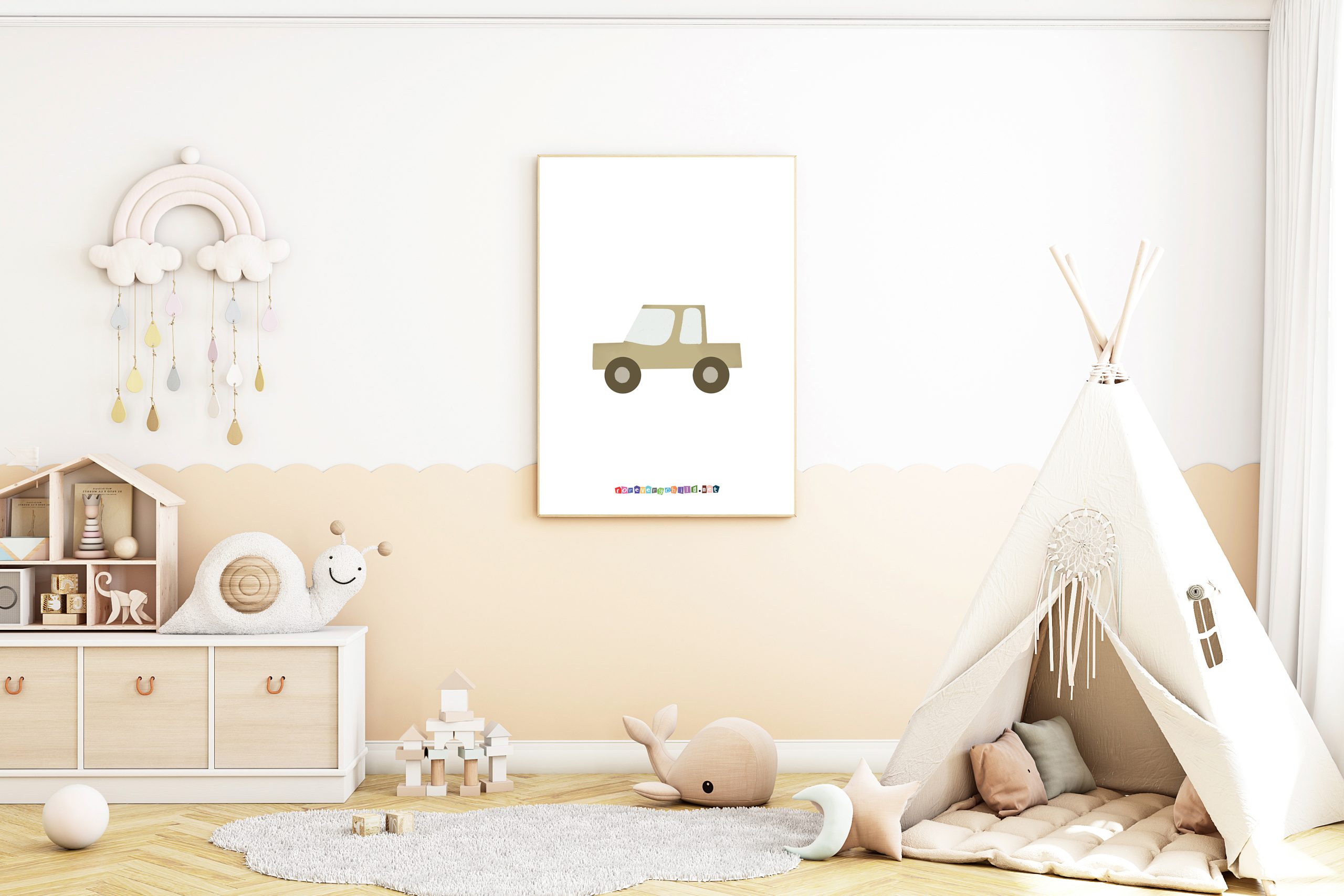 Nursery Car Poster 16×20