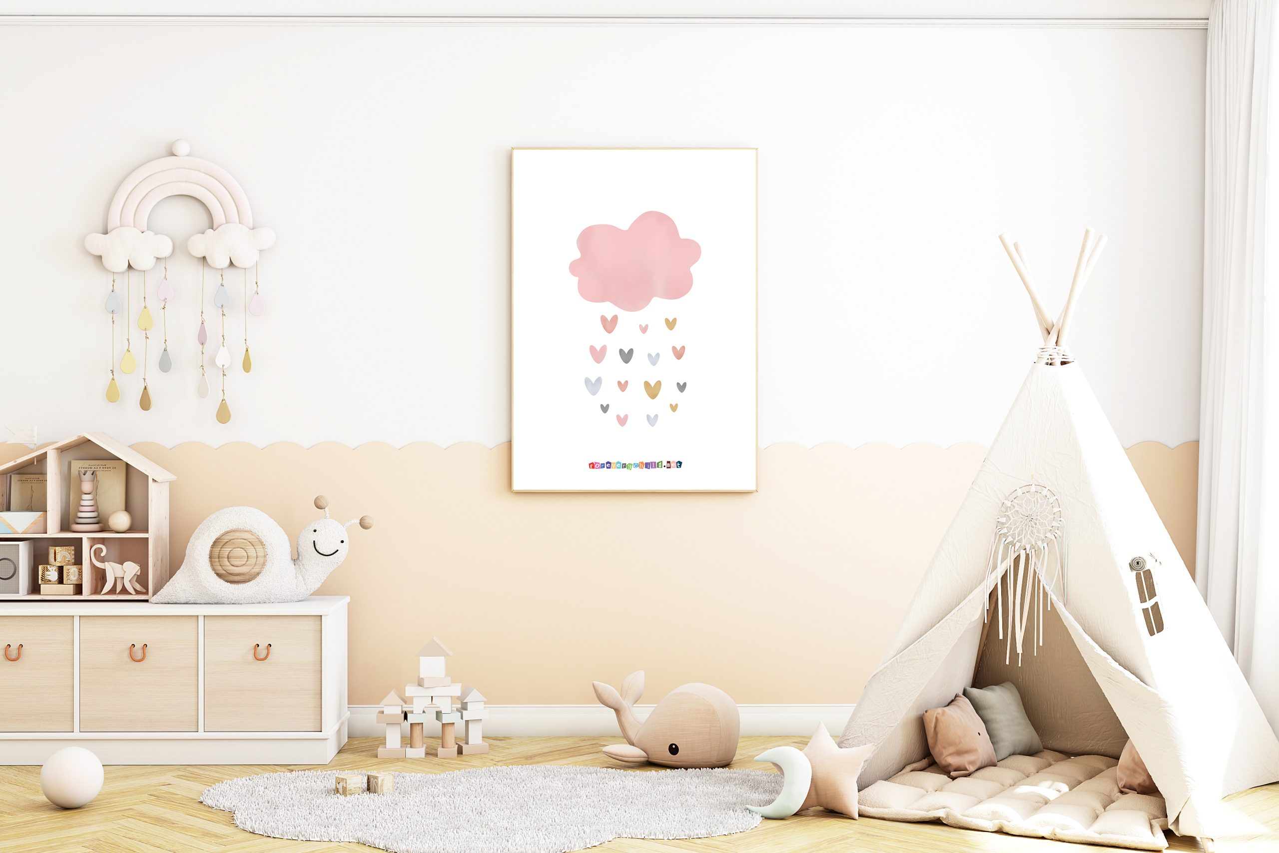 Nursery Cloud Poster 18×24