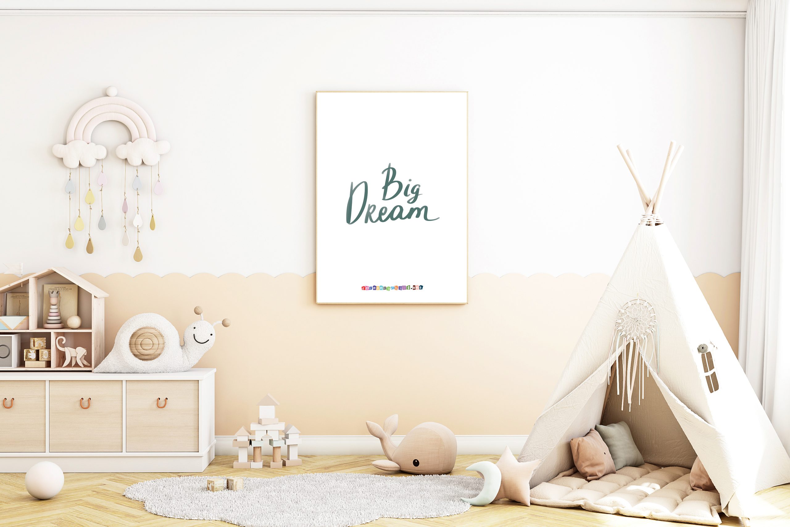 Nursery Dream Big Poster 16×20