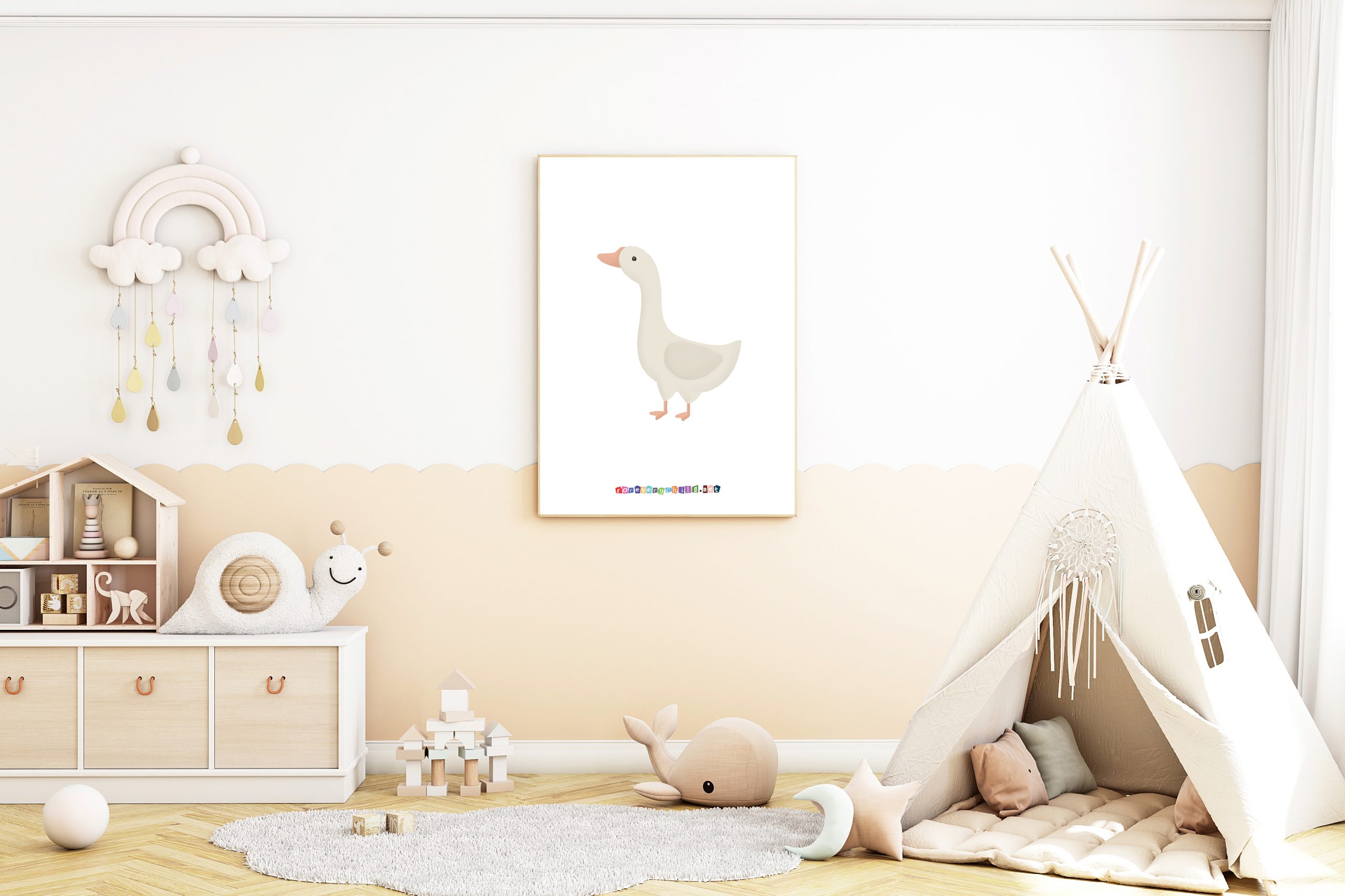 Nursery Duck Poster 16×20