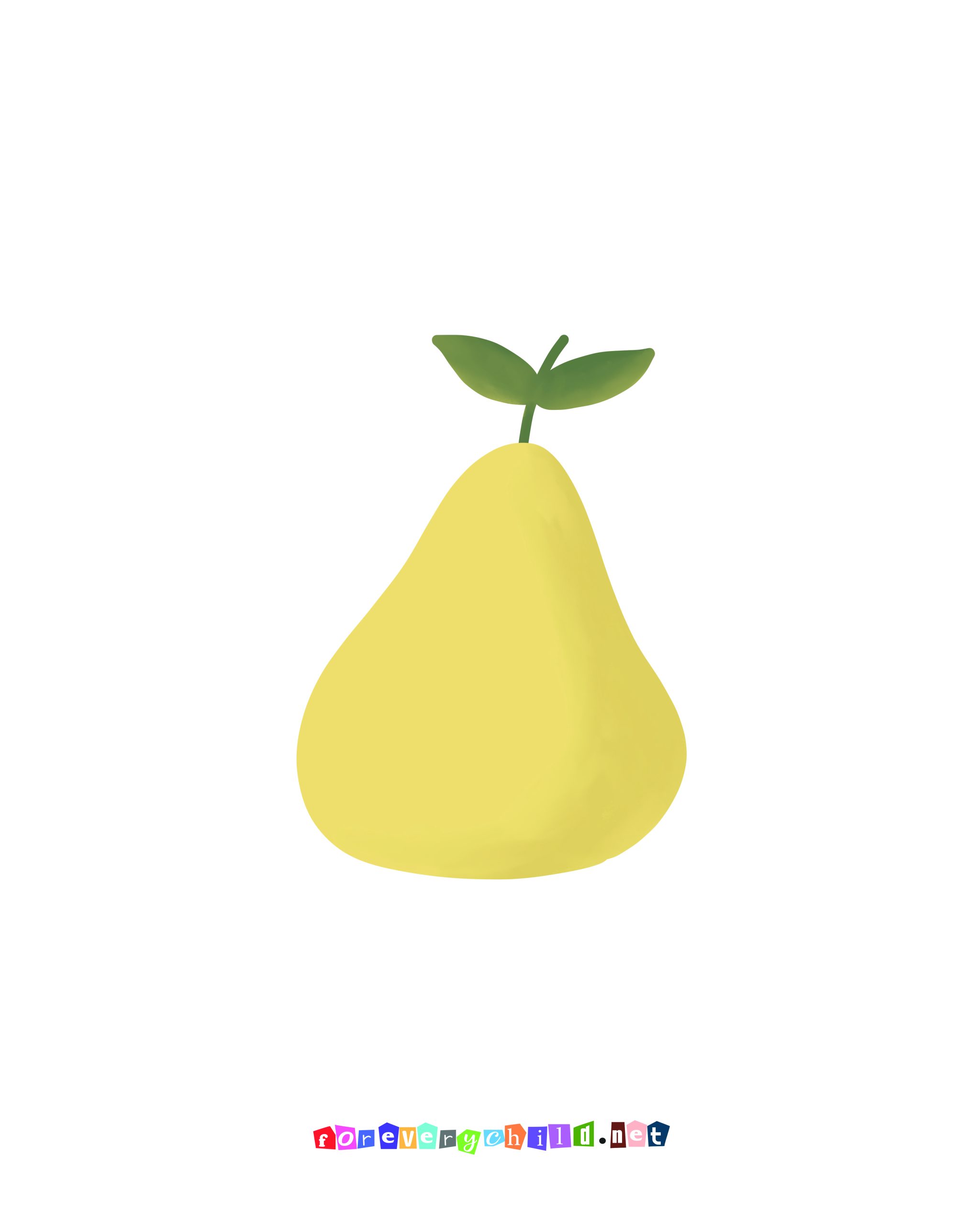 Nursery Pear Poster 16×20