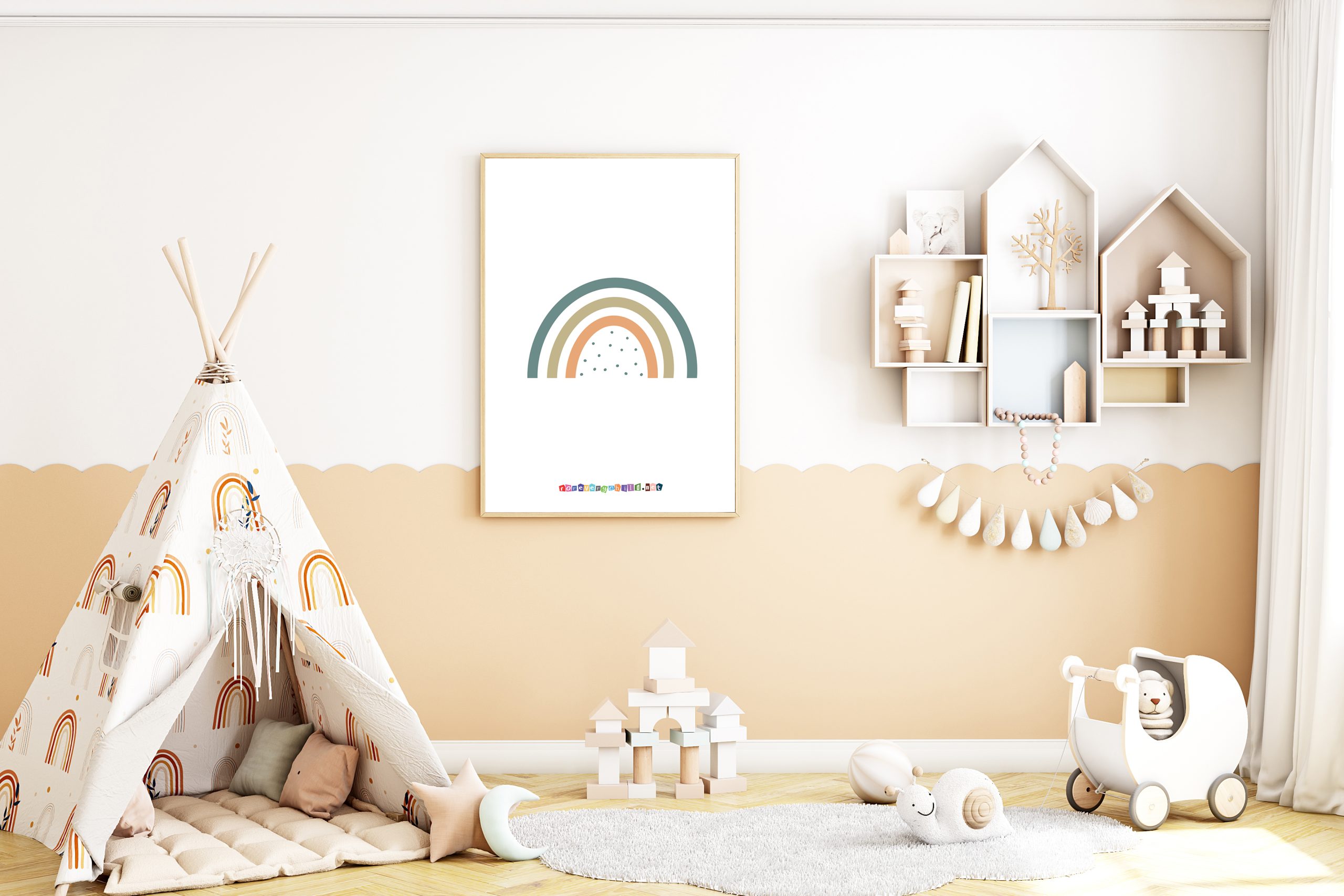 Nursery Rainbow Poster 16×20