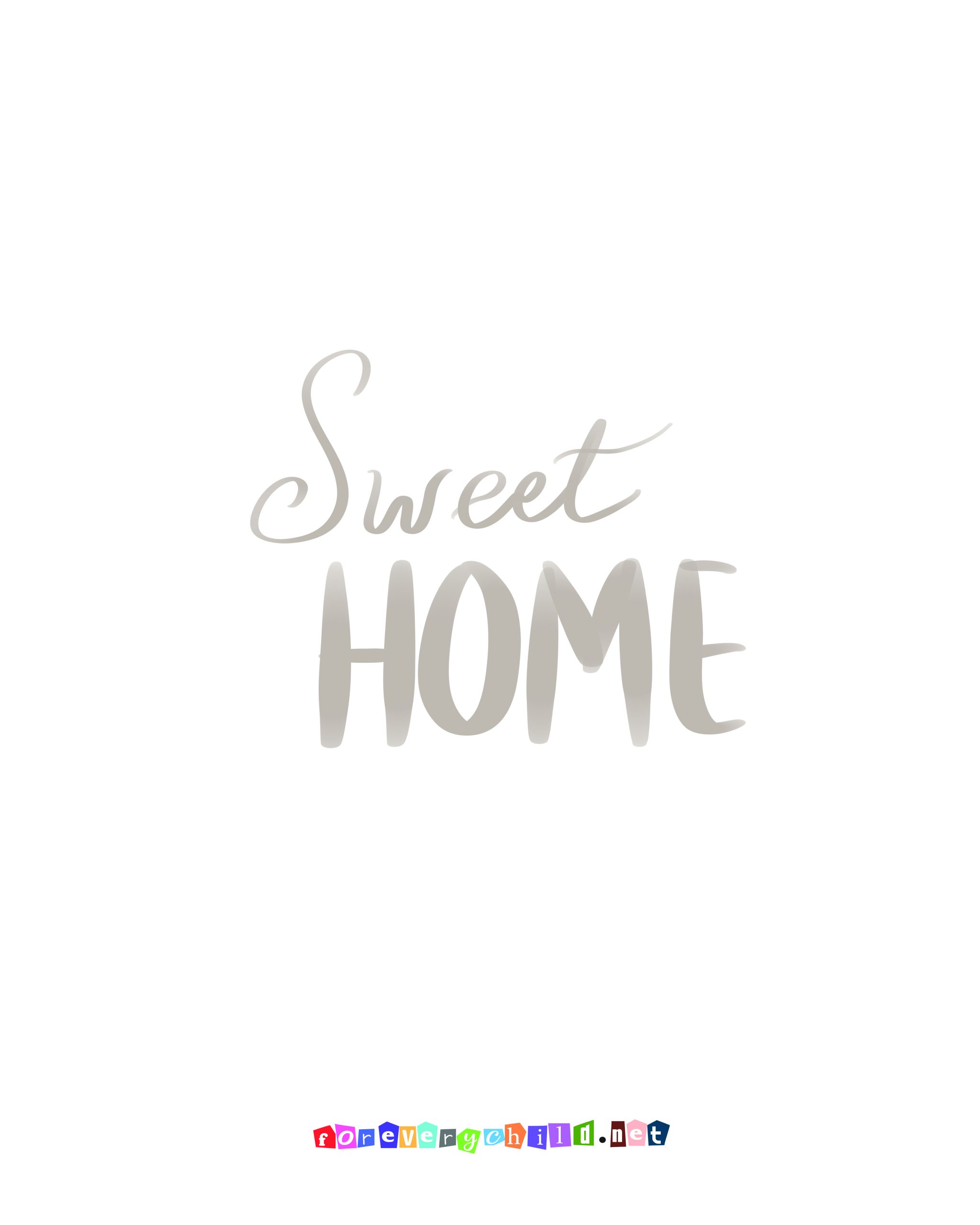 Nursery Sweet Home Poster 16×20