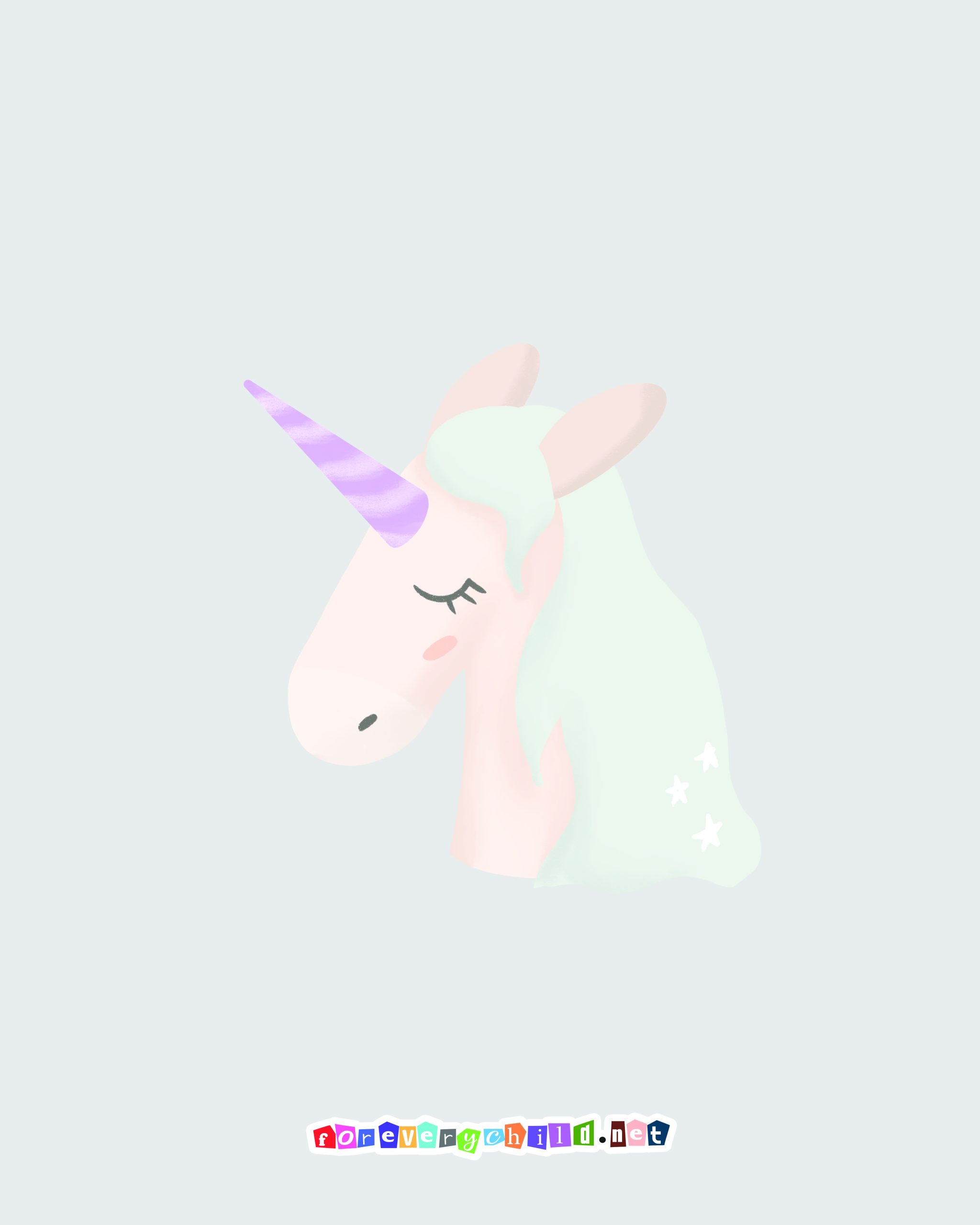 Nursery Unicorn Poster 16×20