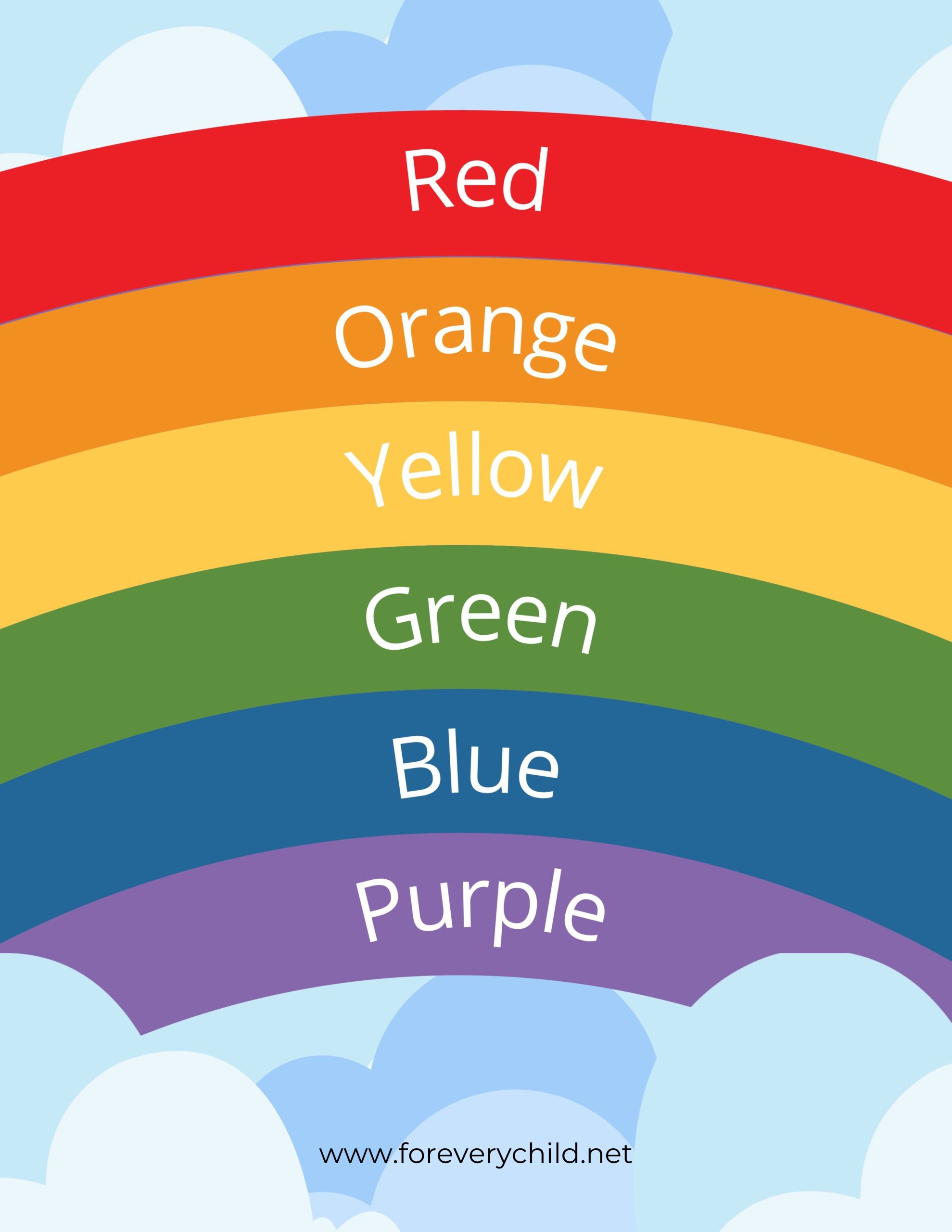 Rainbow Colors Poster