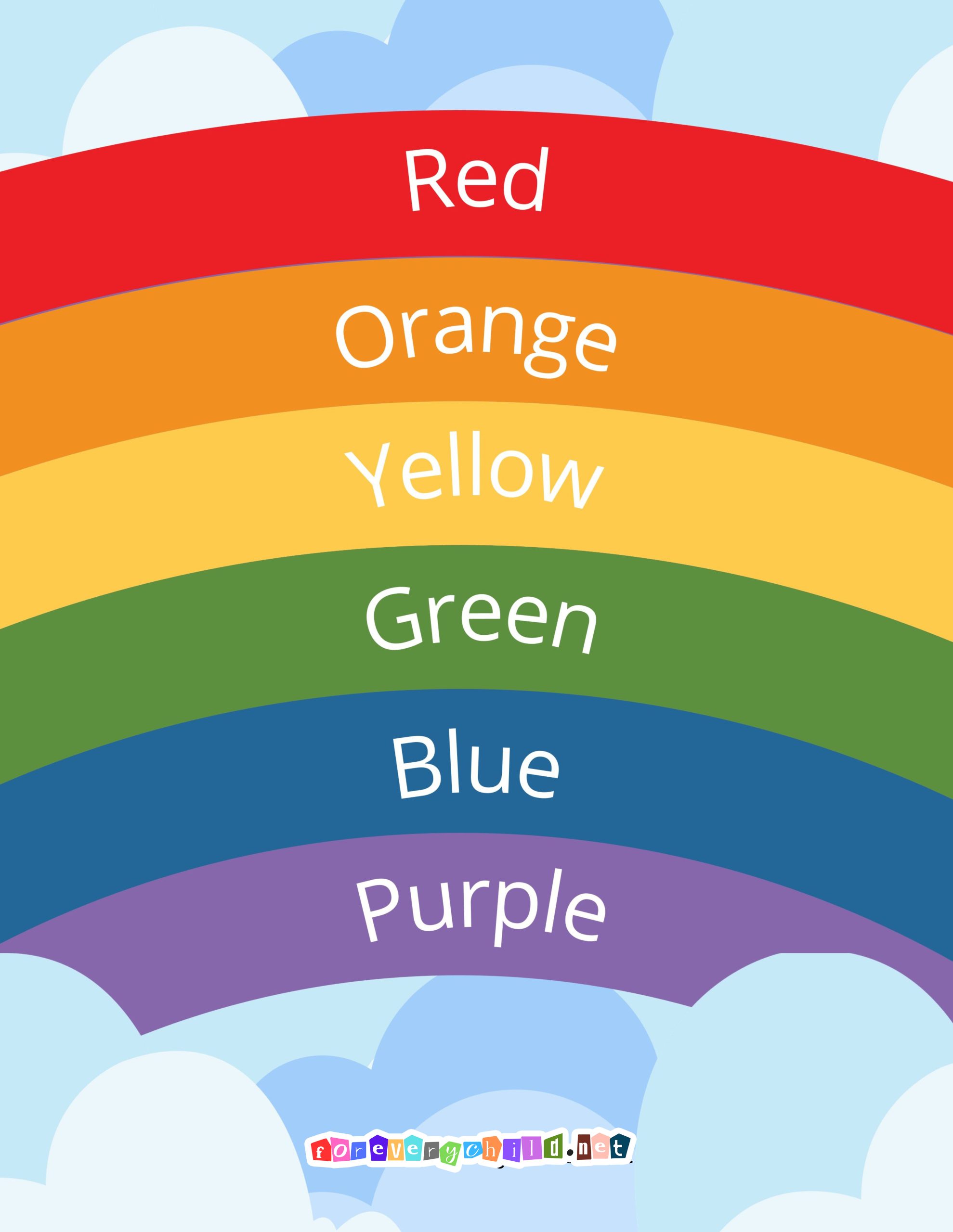 Rainbow Colors Poster