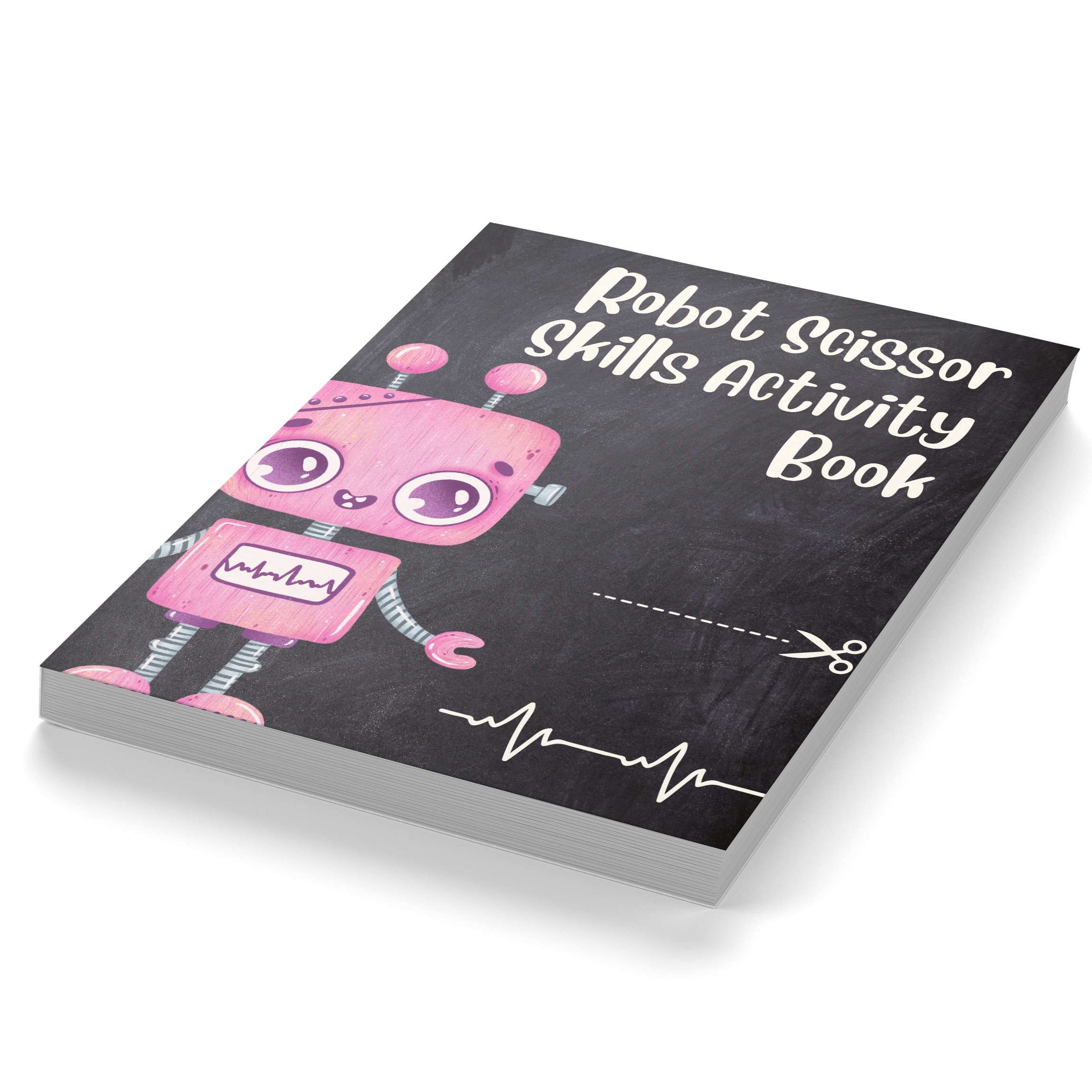 Robot Scissor Skills Activity Book