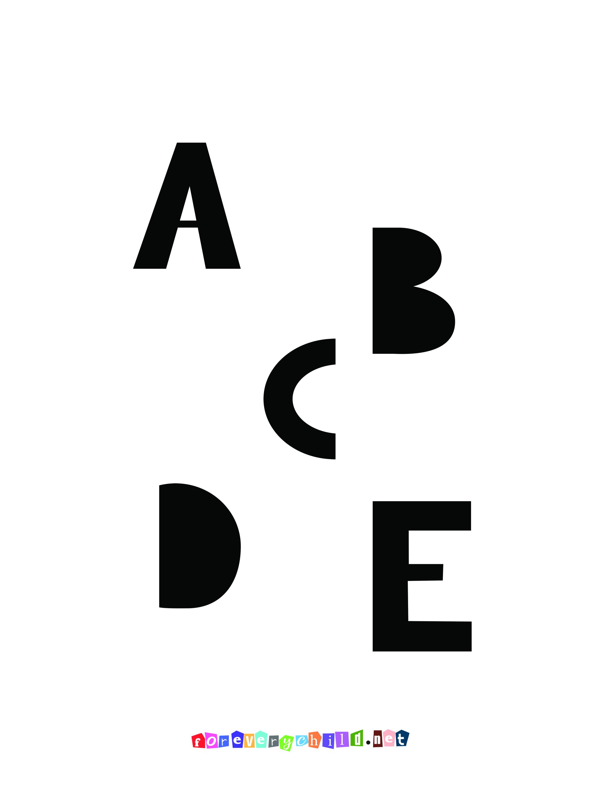 Scandinavian Alphabet Poster 1 18×24