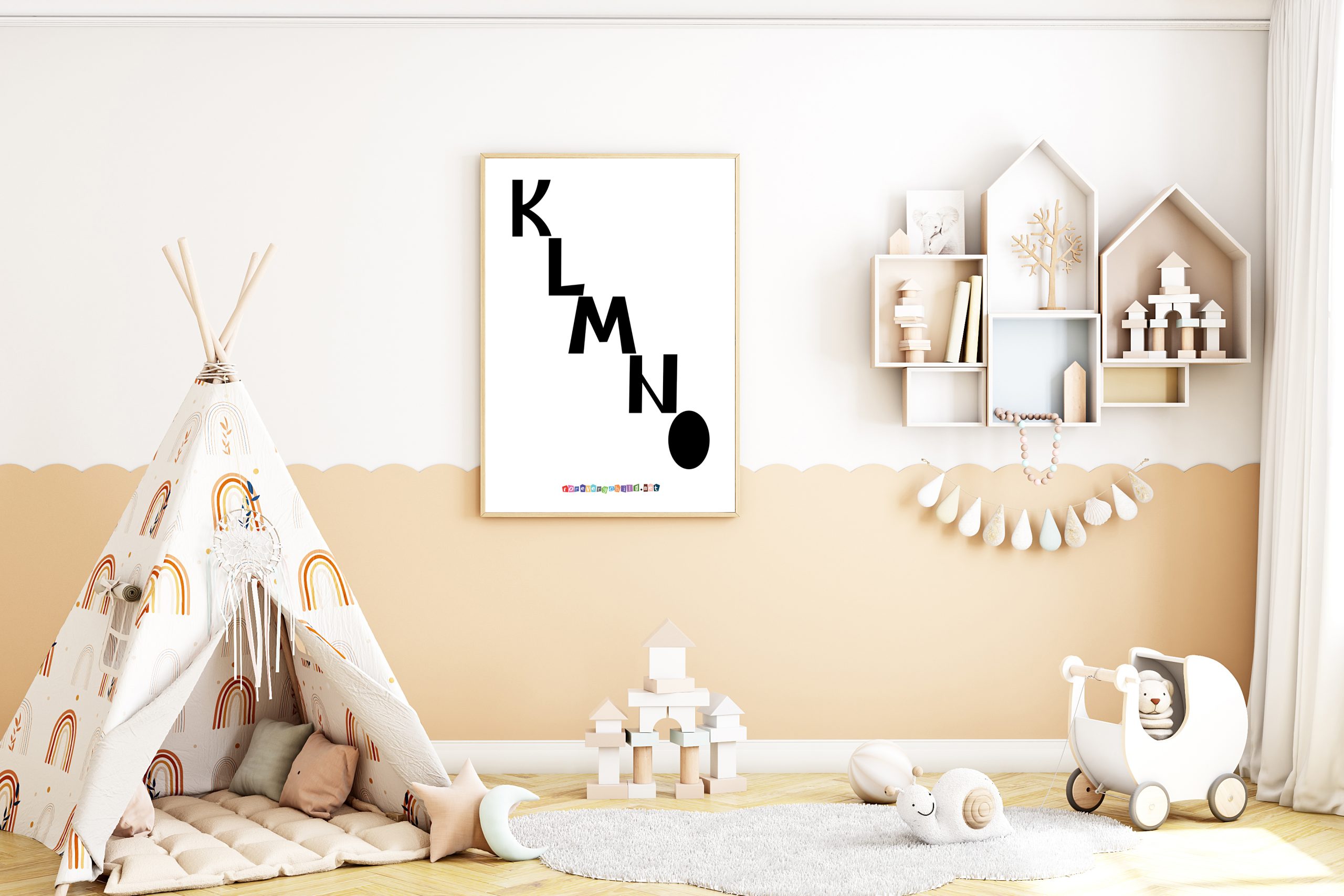 Scandinavian Alphabet Poster 3 18×24